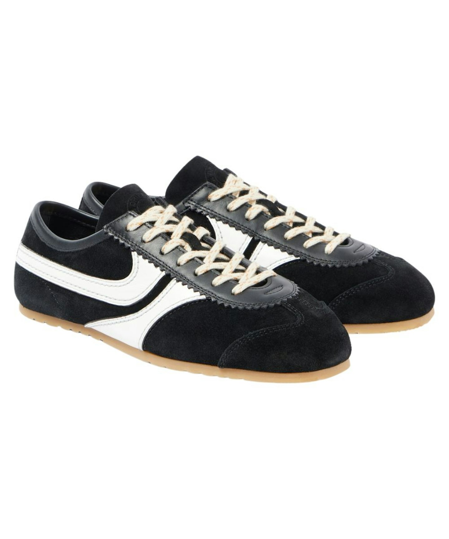 Dries Van Noten, Leather-Trimmed Suede Trainers