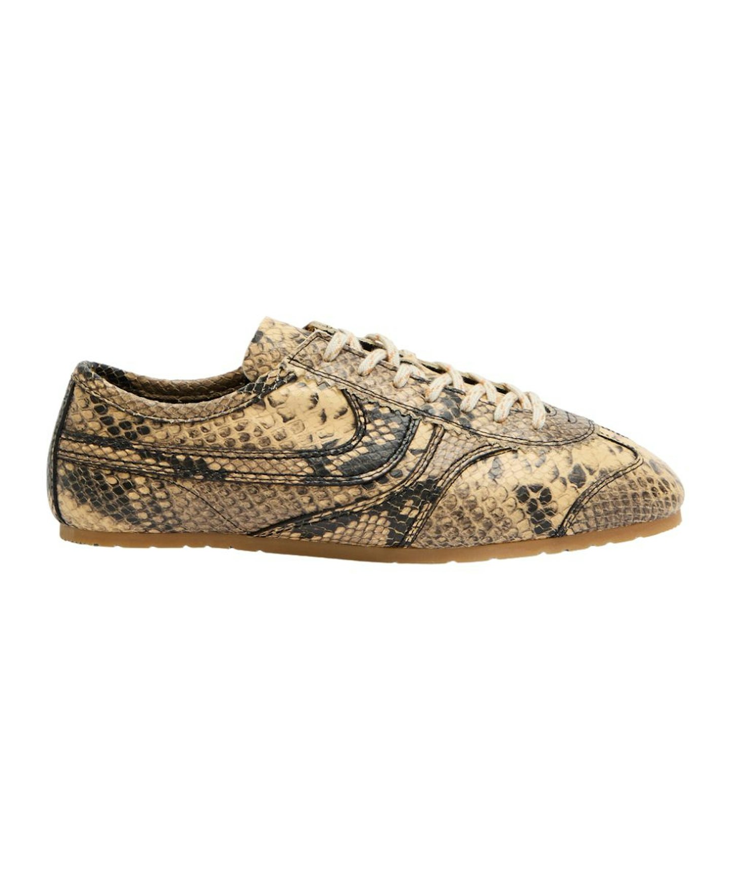 Dries Van Noten, Dustin Python-Effect Leather Trainers