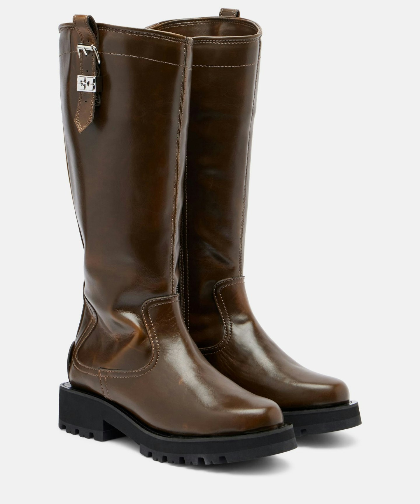 Ganni, Studs Knee-High Boots