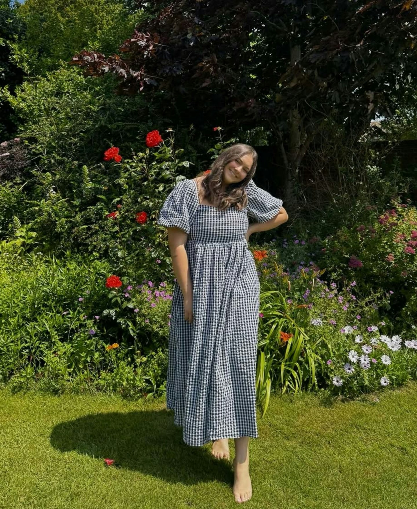 gingham dress nova influencer