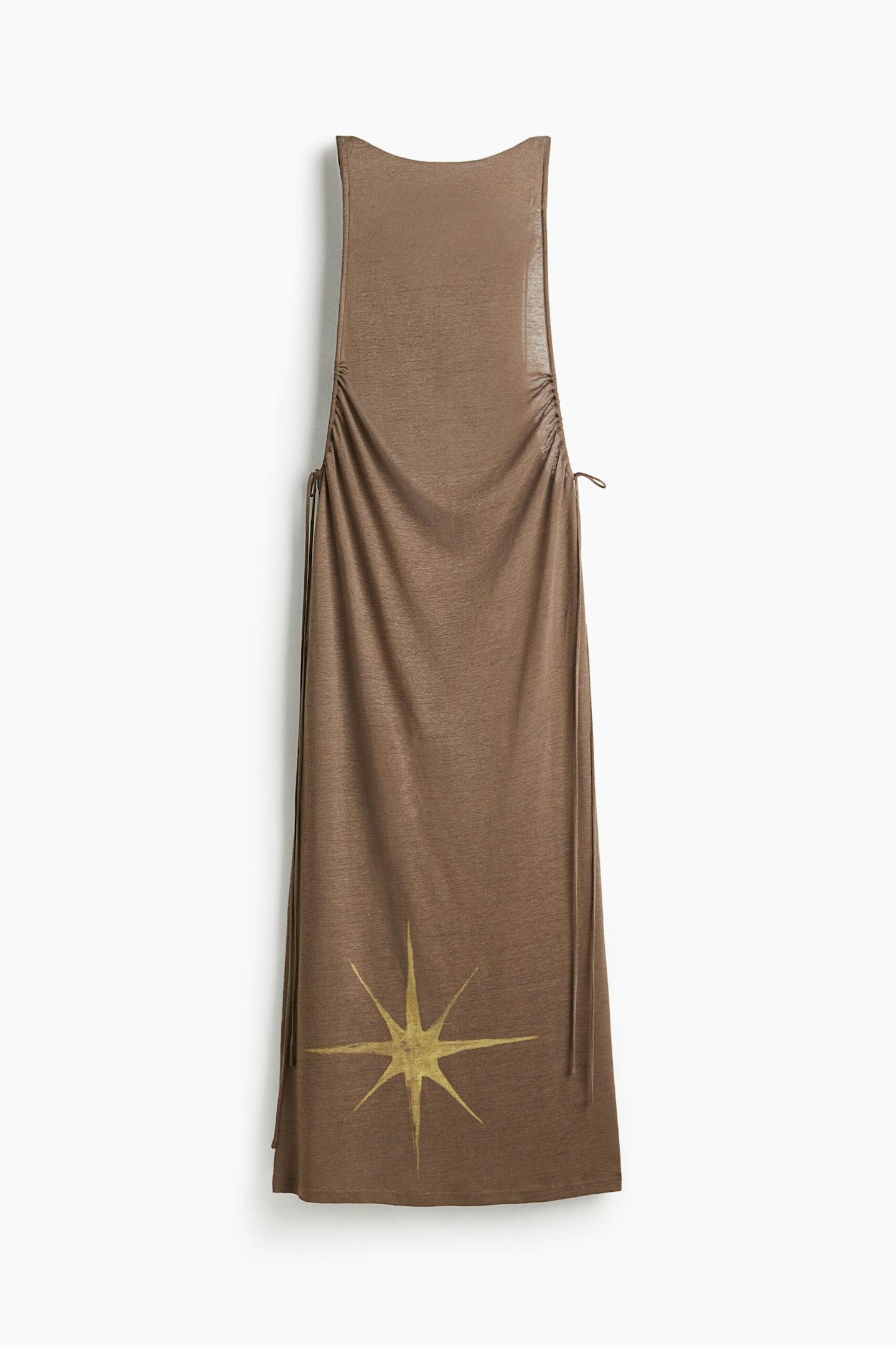 Mia Regan X H&M Drawstring-Detail Linen-Blend Dress