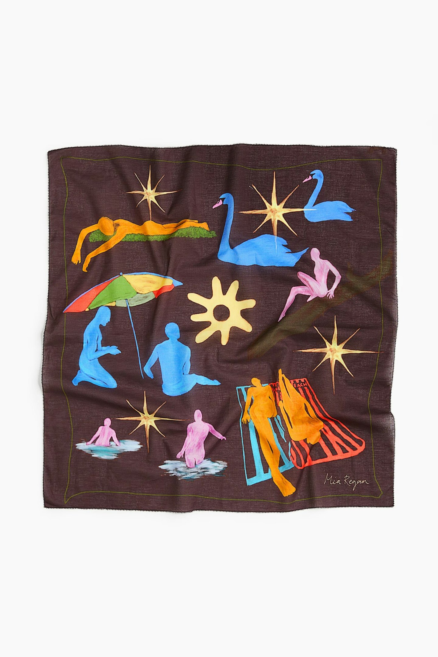 Mia Regan X H&M Printed Cotton Scarf