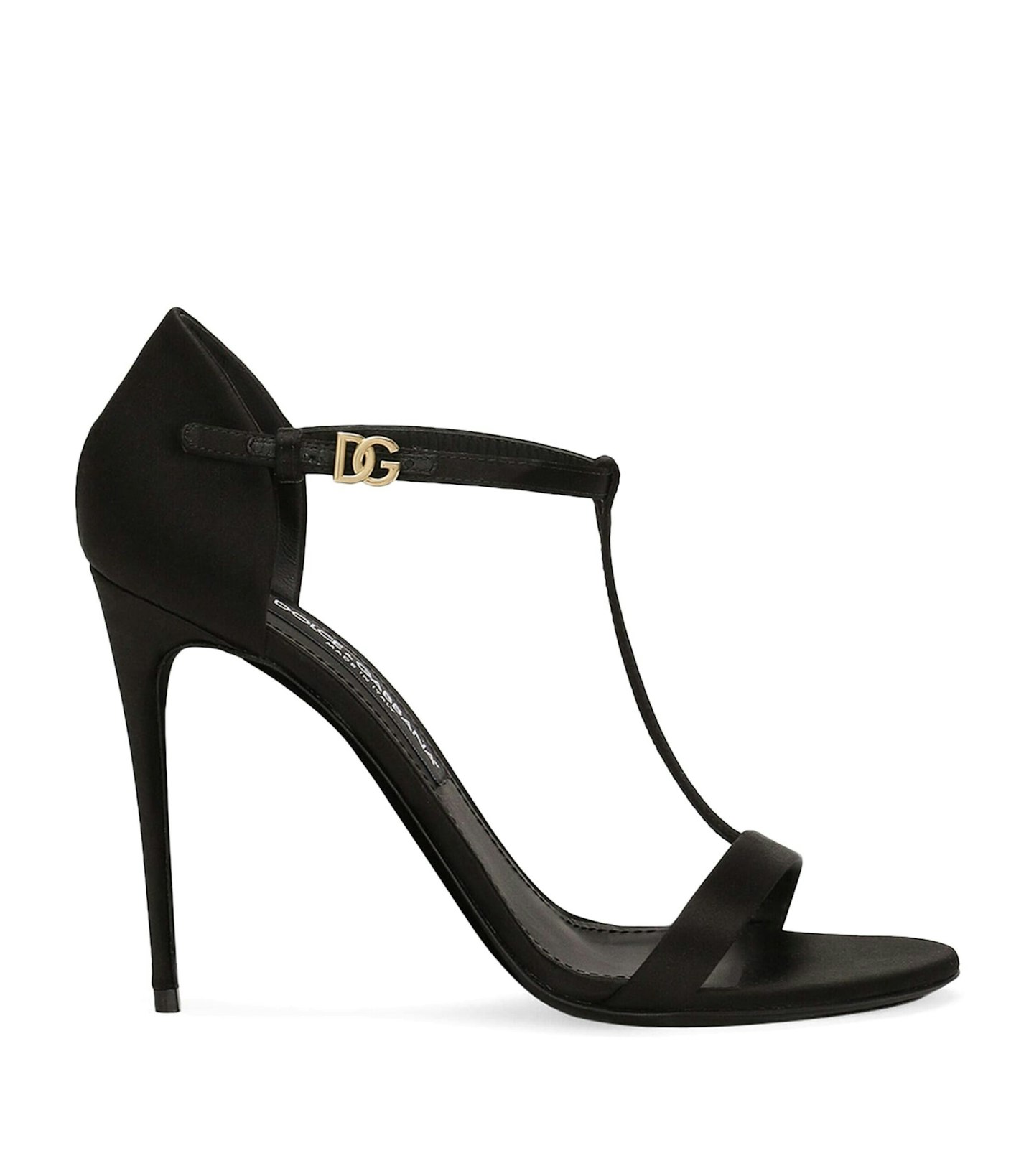 Dolce and Gabbana Satin Keira Heeled Sandals 105