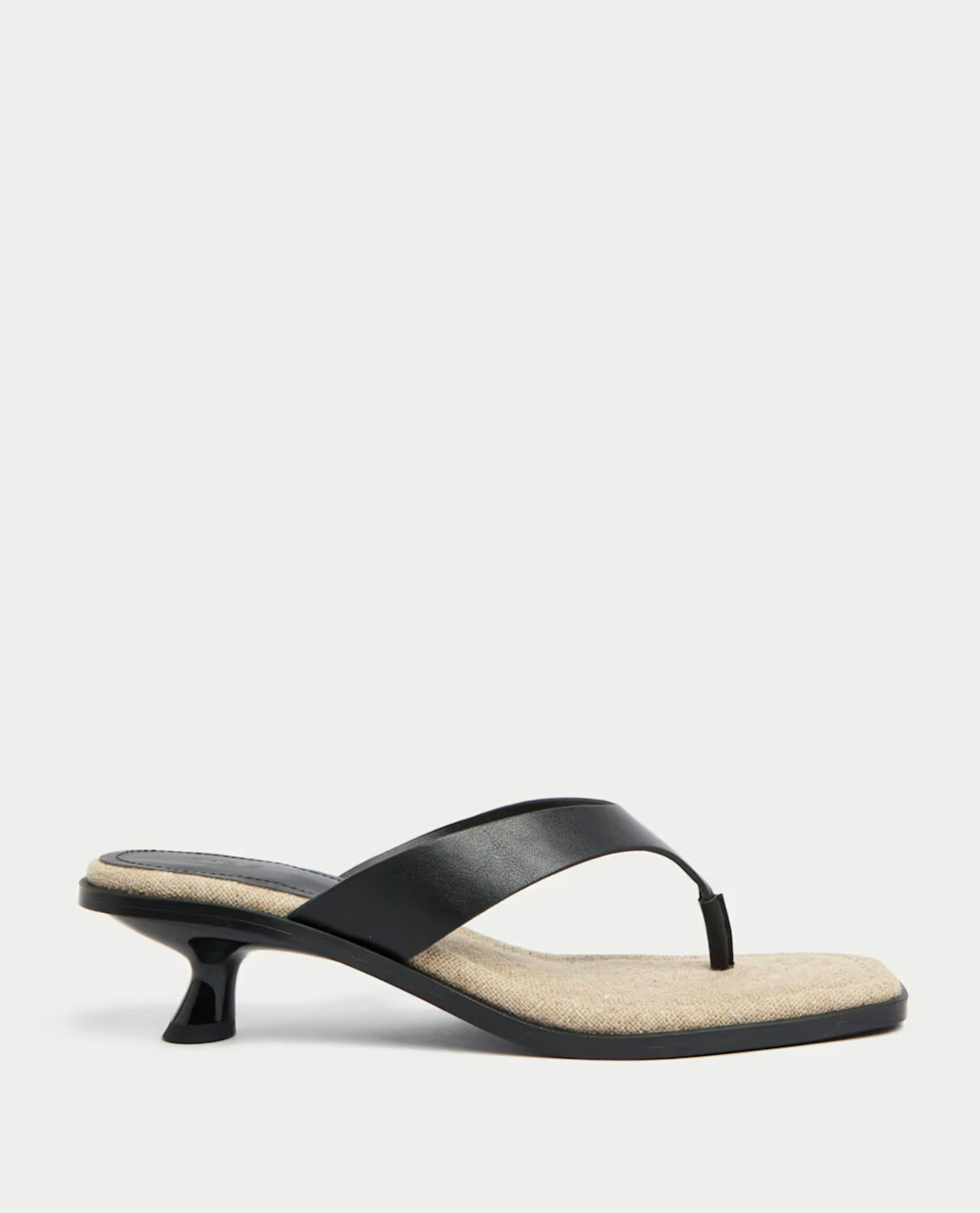M&S, Toe Post Kitten Heel Square Toe Sandals