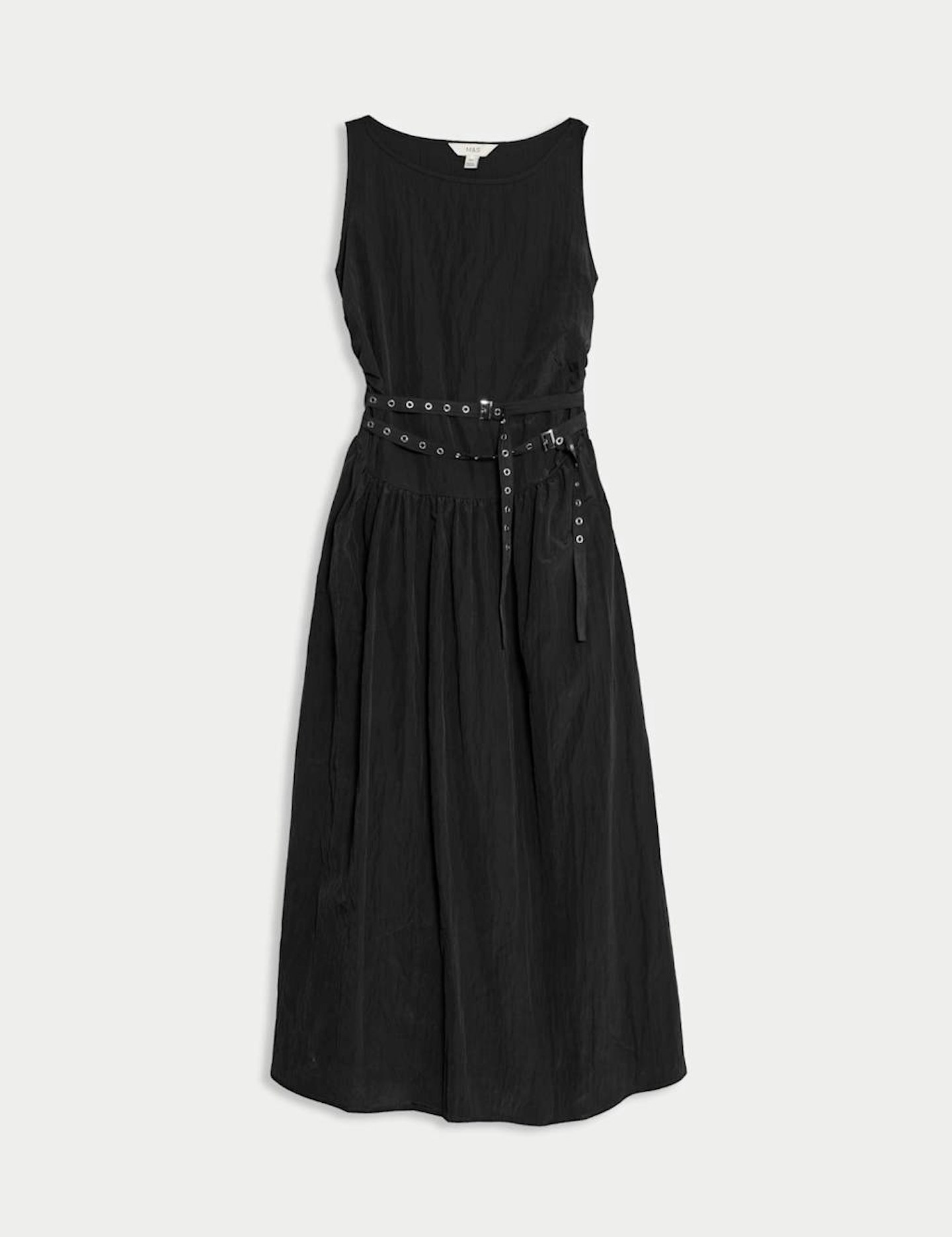 M&S, Belted Midaxi Waisted Dress