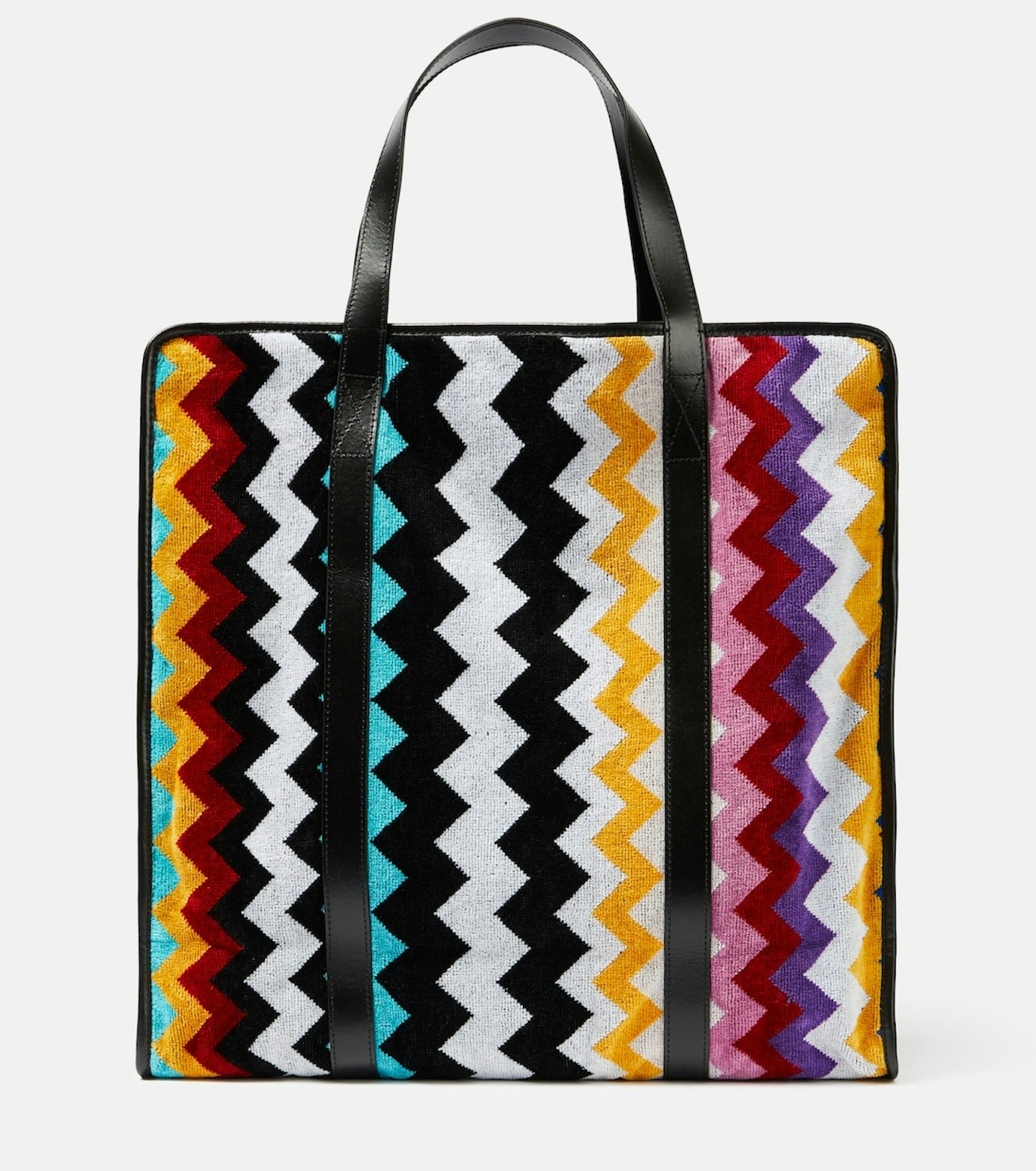 Missoni, Cyrus ZigZag Leather-Trimmed Tote Bag