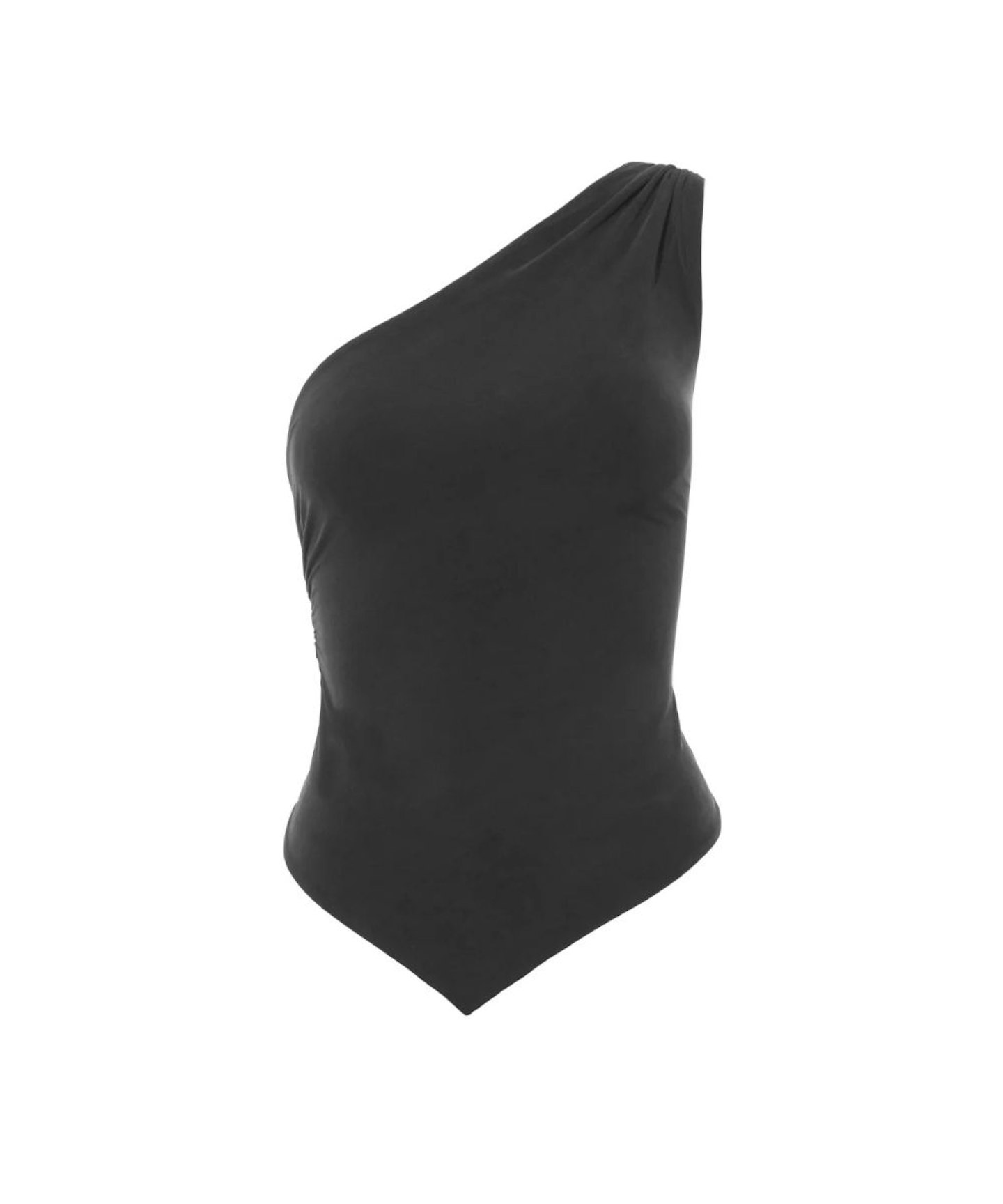 The Amelia One Shoulder Top in Black