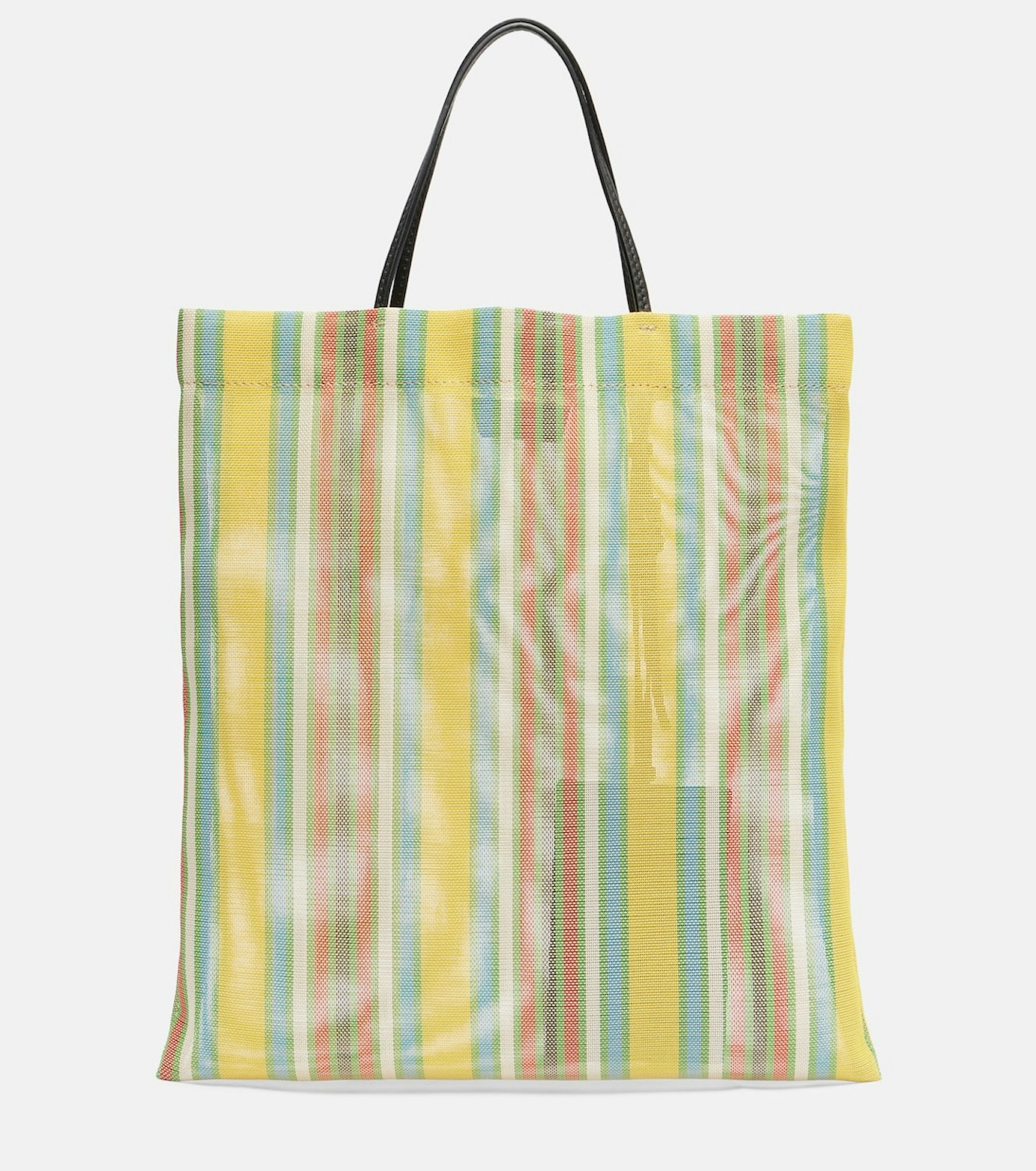 The Row, Barn Mini Striped Mesh Tote Bag