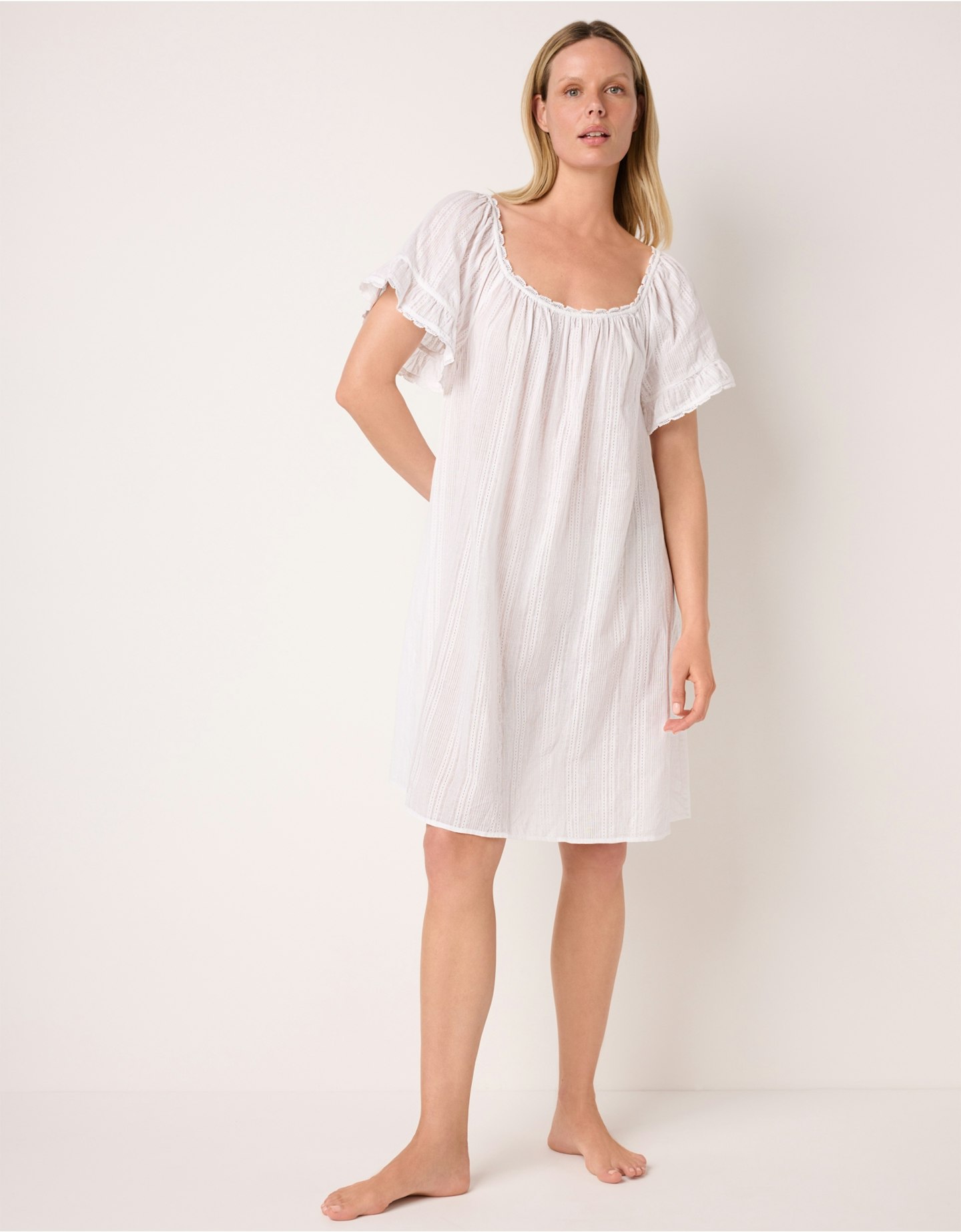 The White Company, Vintage Boho Embroidered Nightie