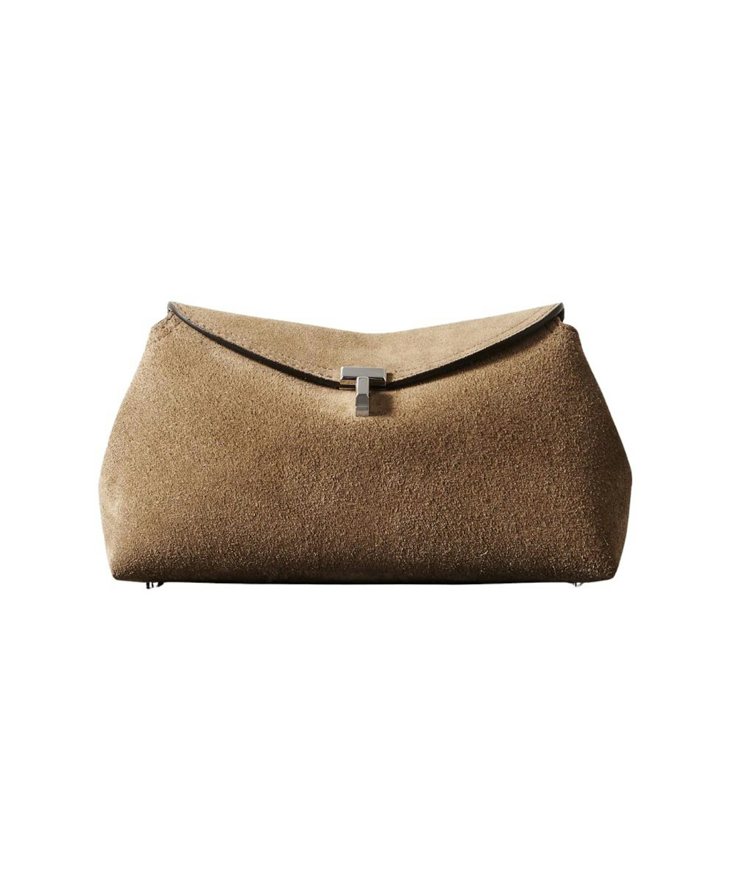 T-Lock Suede Clutch