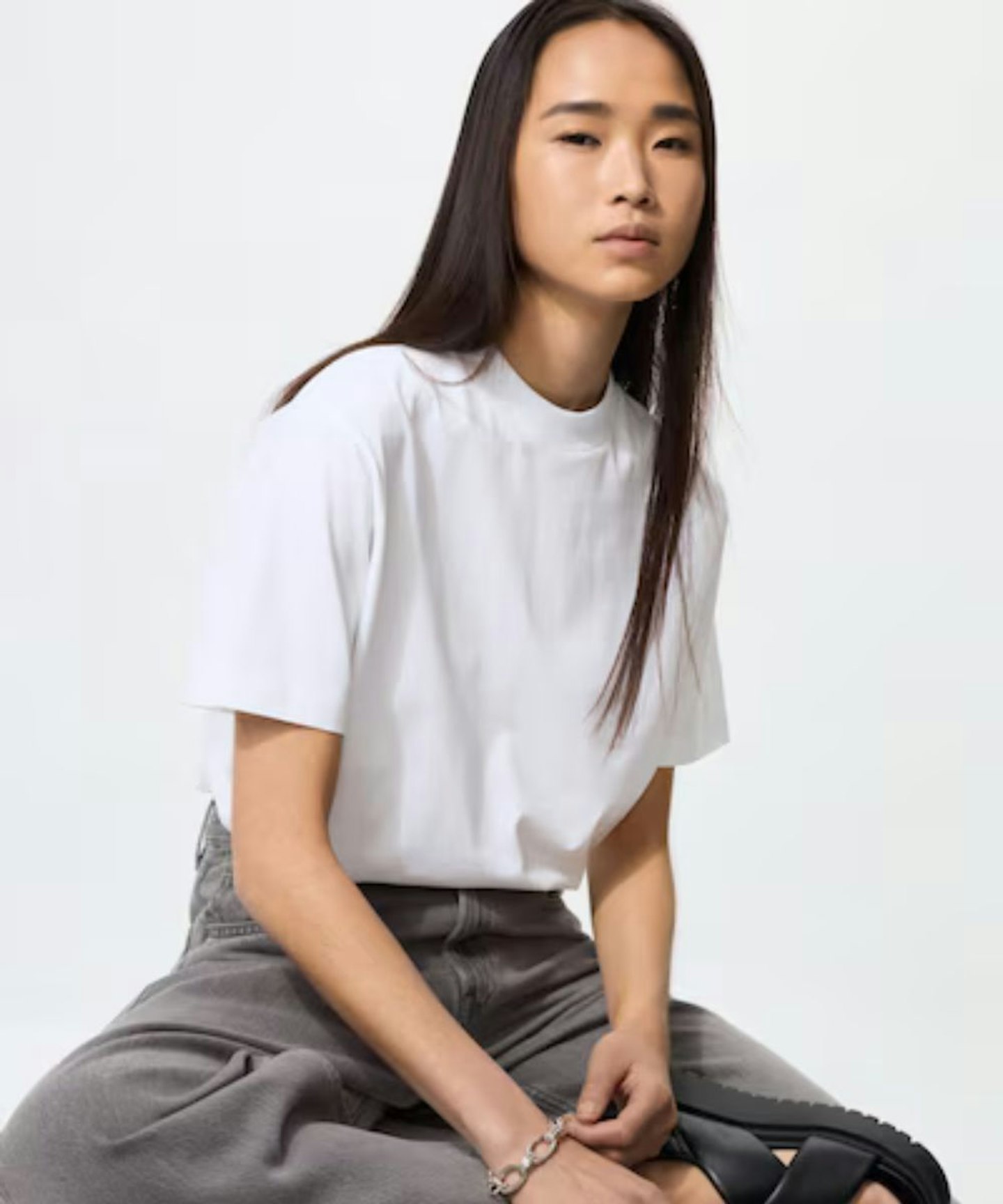 Uniqlo, Airism White T Shirt