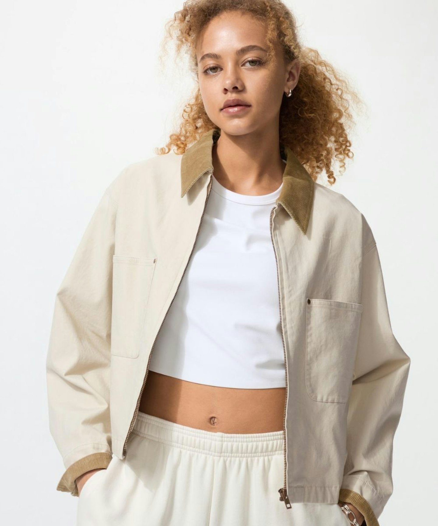 uniqlo Zip-Up Short Jacket
