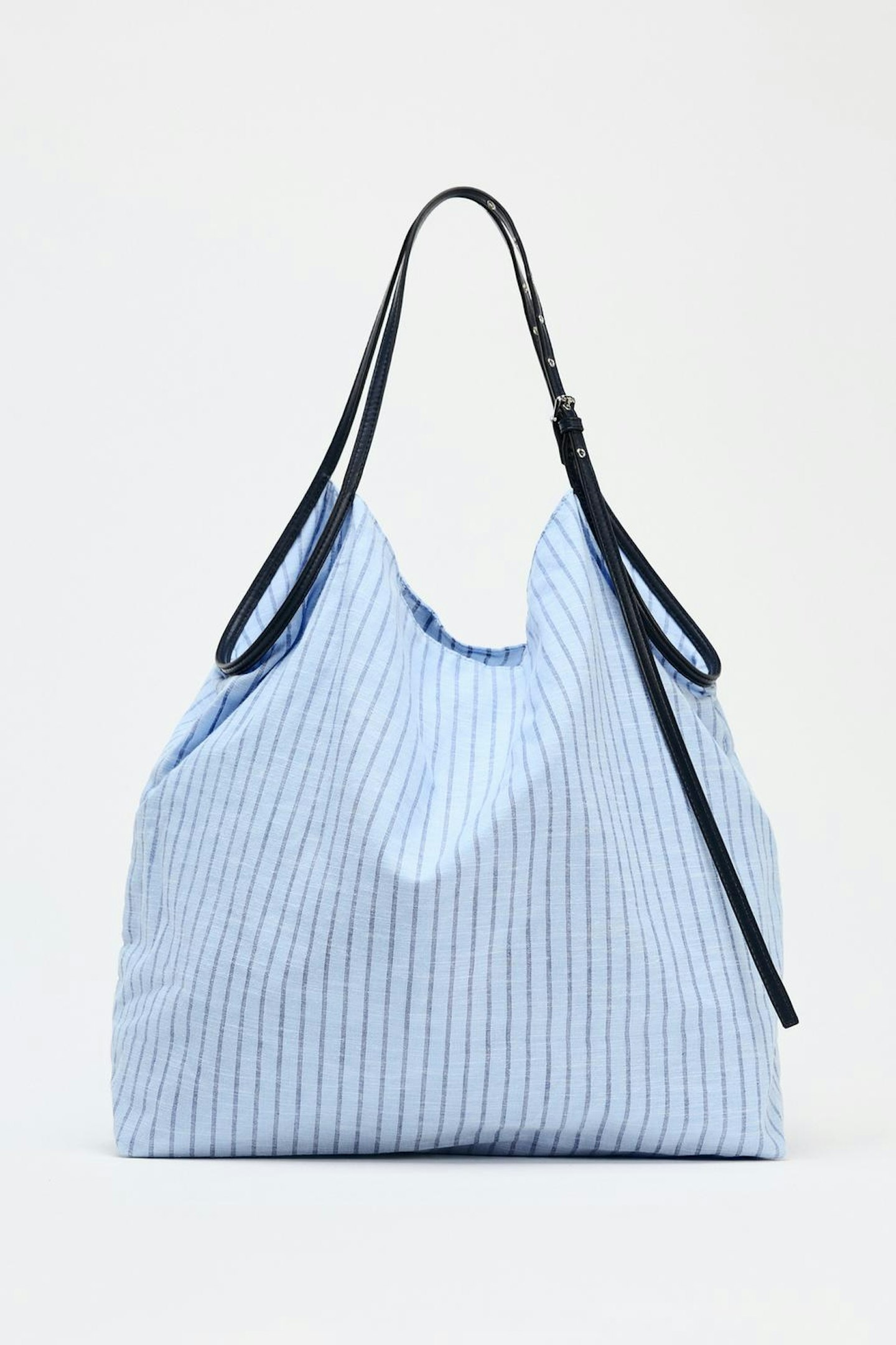 Zara, Striped Fabric Tote Bag