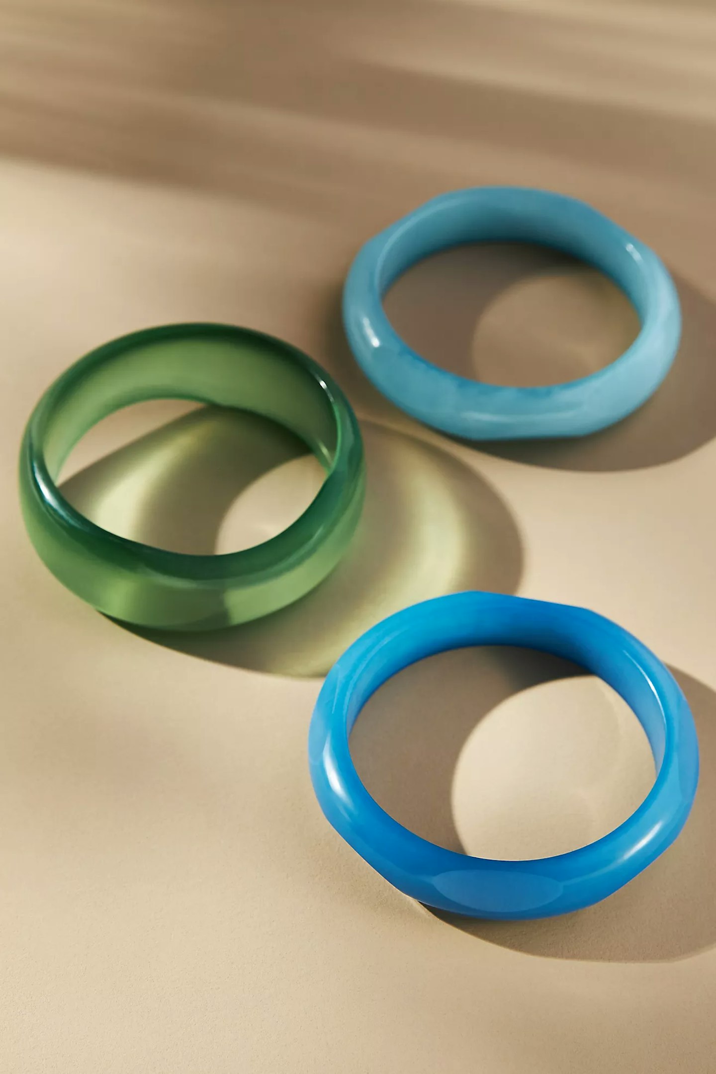 Anthropologie, Round Bangle Bracelets