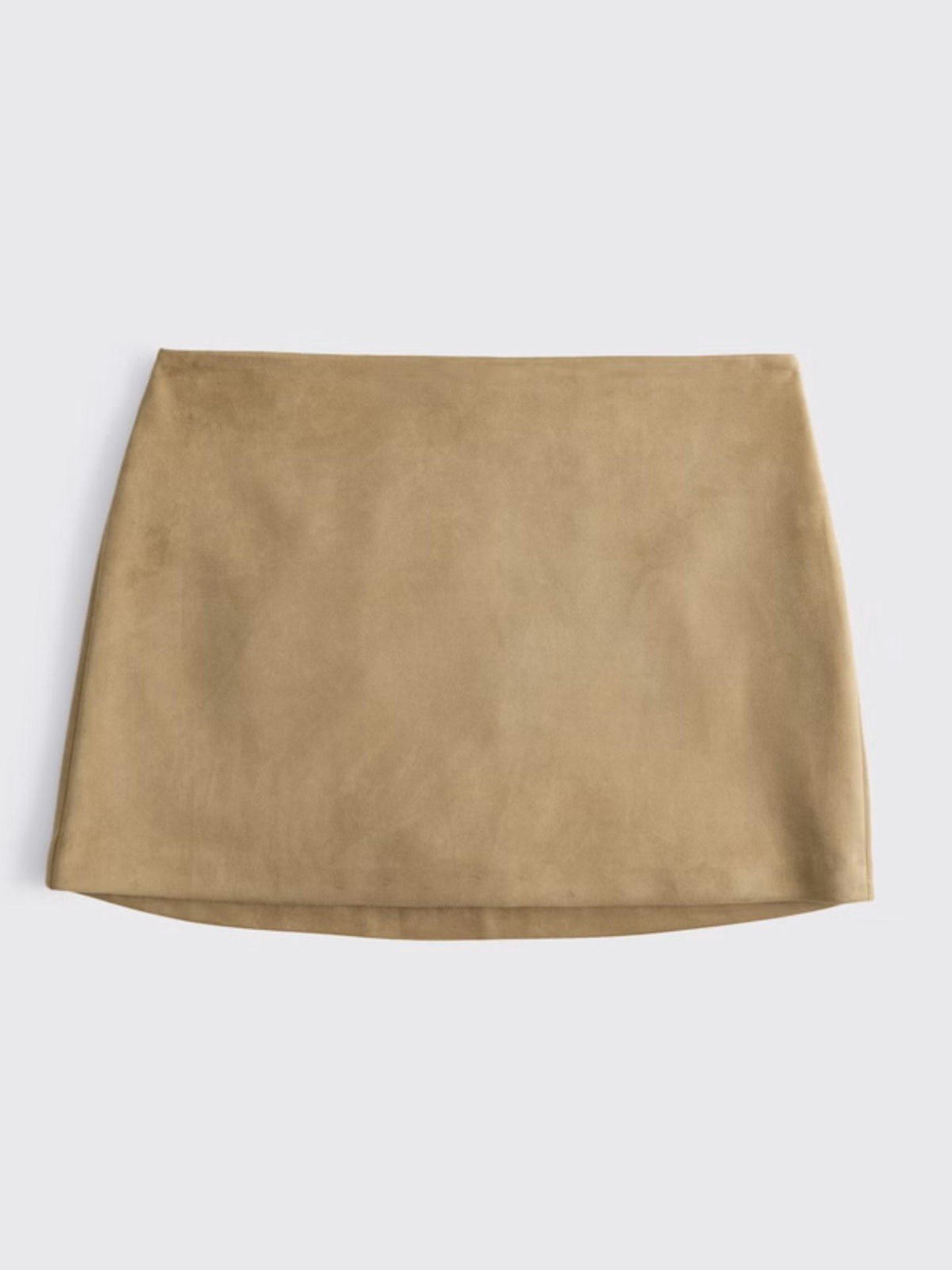 Abercrombie & Fitch, Scarlett Mid Rise Vegan Suede Mini Skort