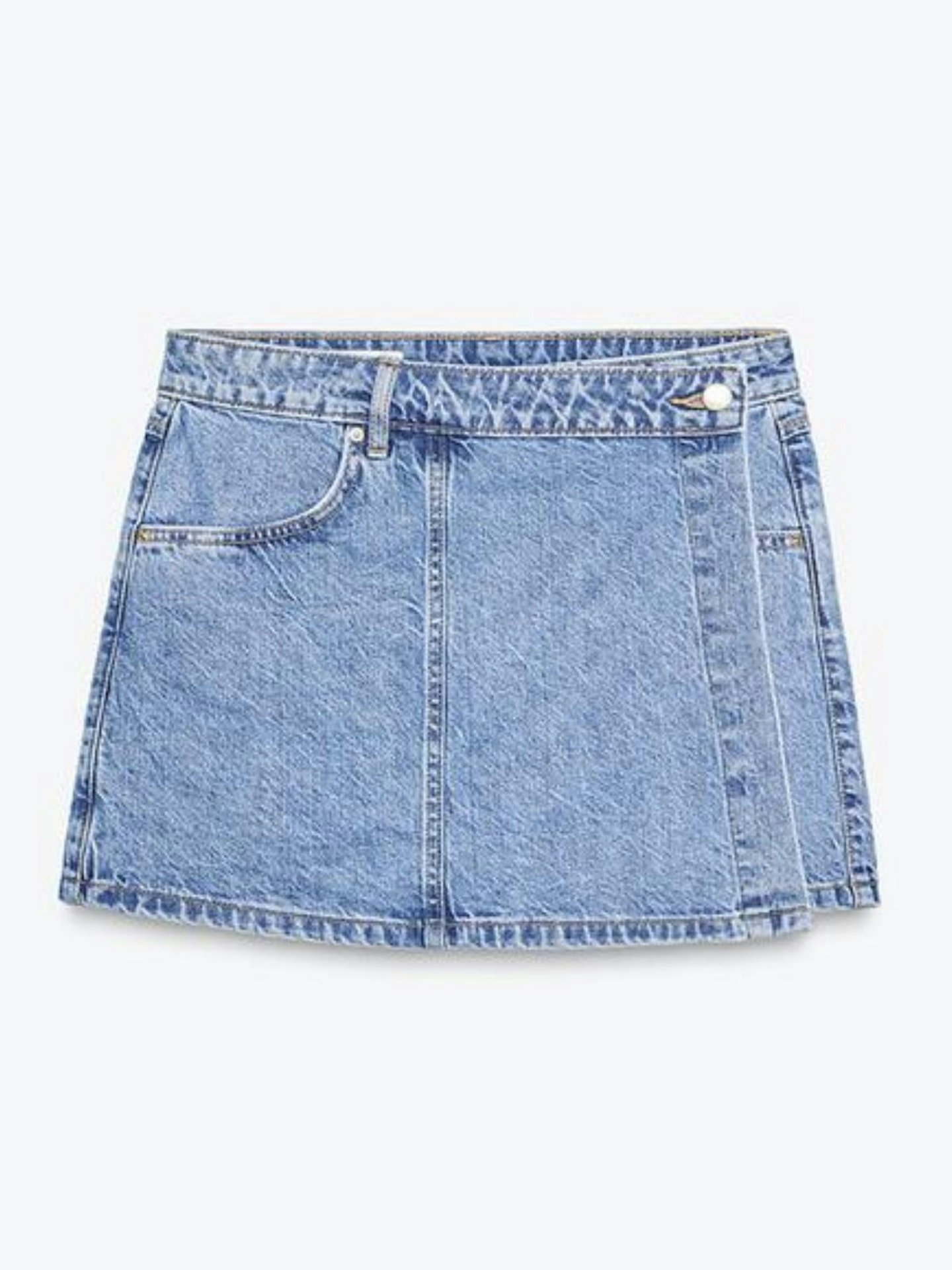 Zara, Z1975 Wrap Denim Skort