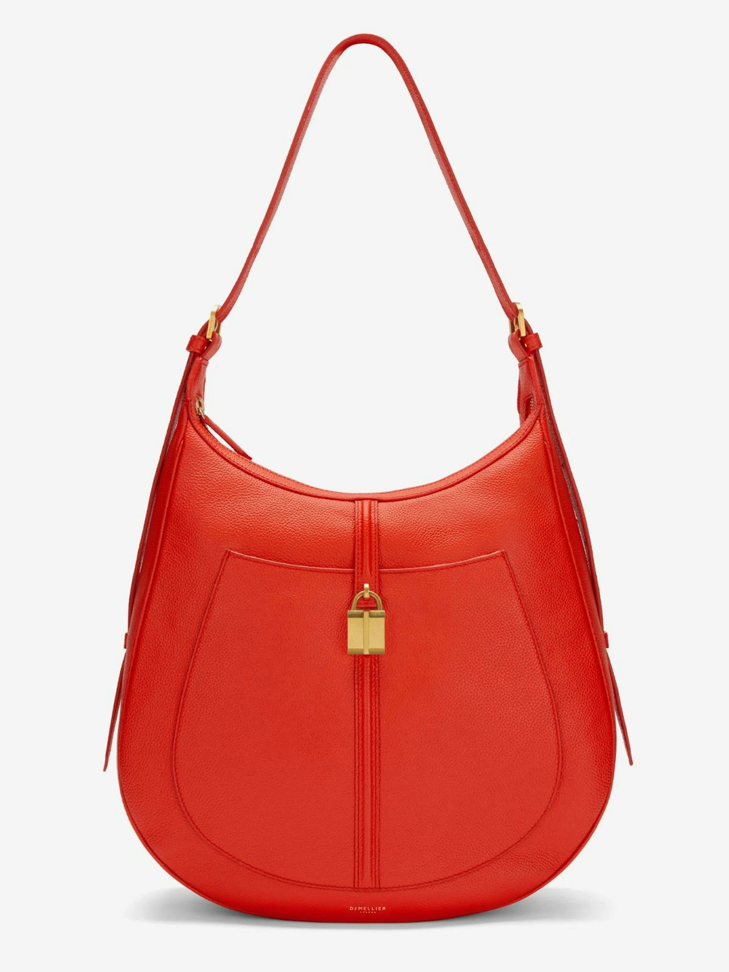 DeMellier, The Siena Hobo in Red Small Grain
