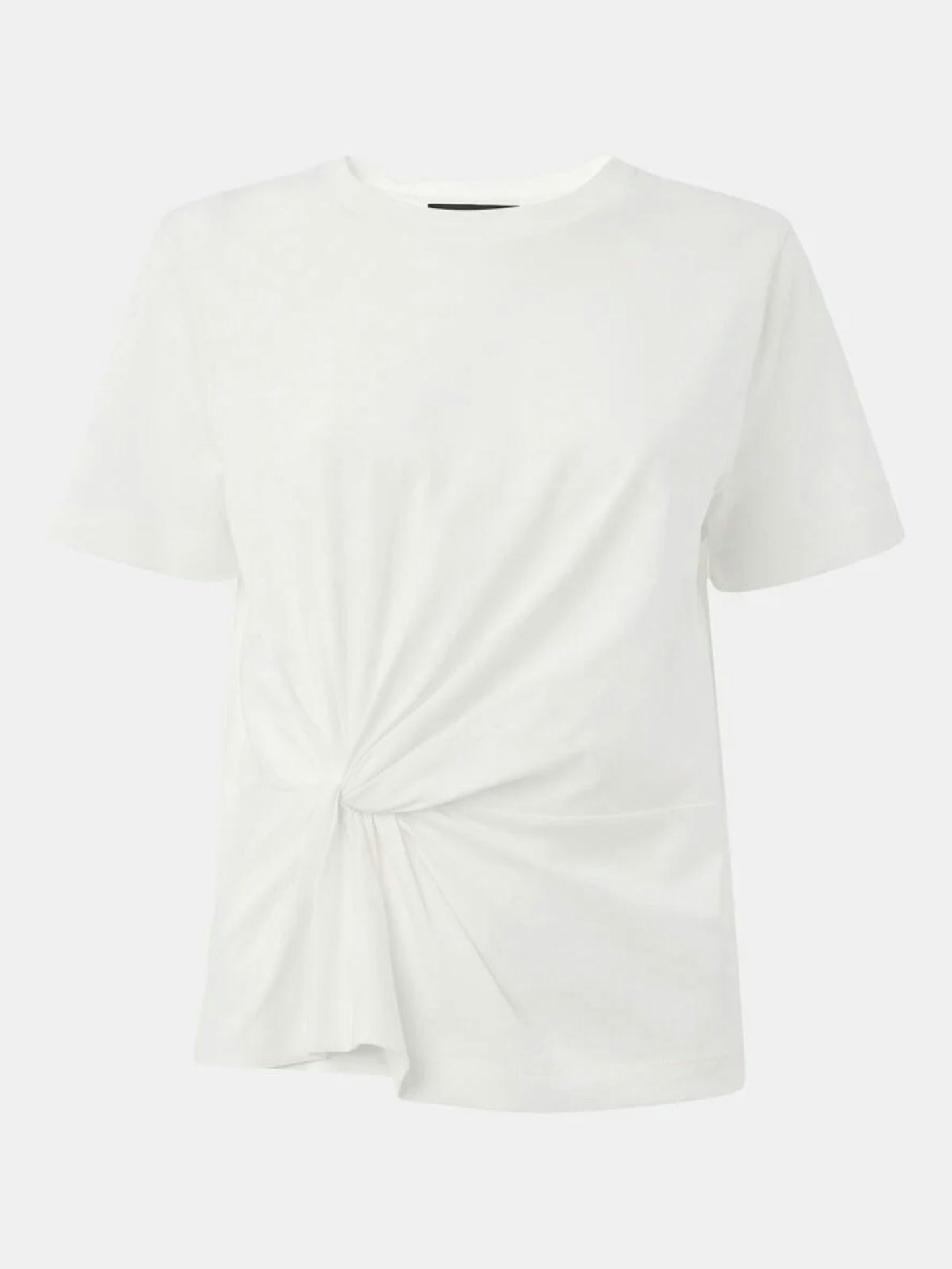 Whistles, White Twist Front Detail Tee