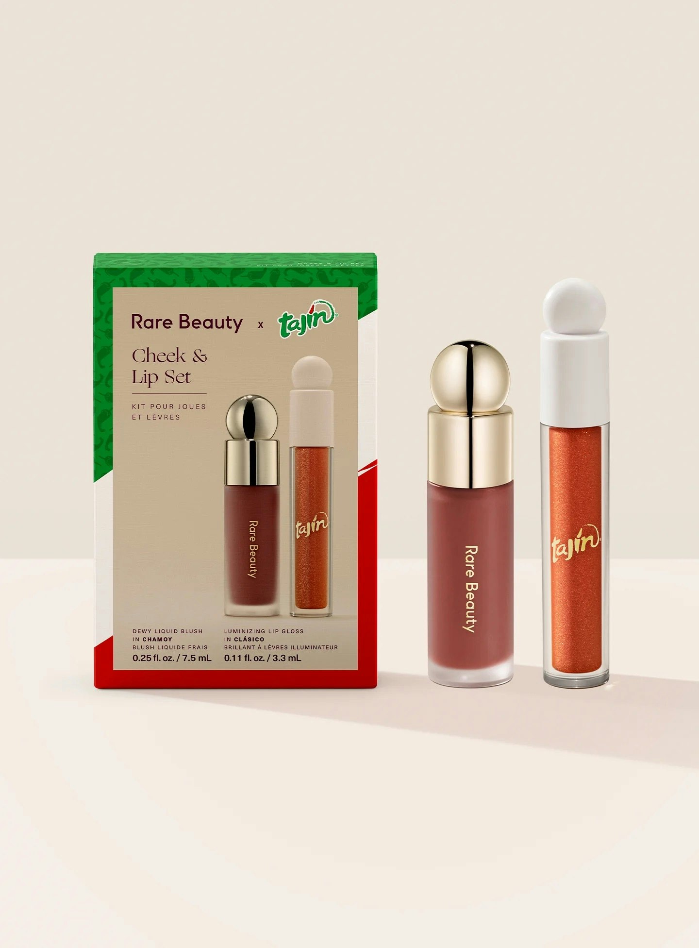 Rare Beauty x Tajín® Cheek & Lip Set