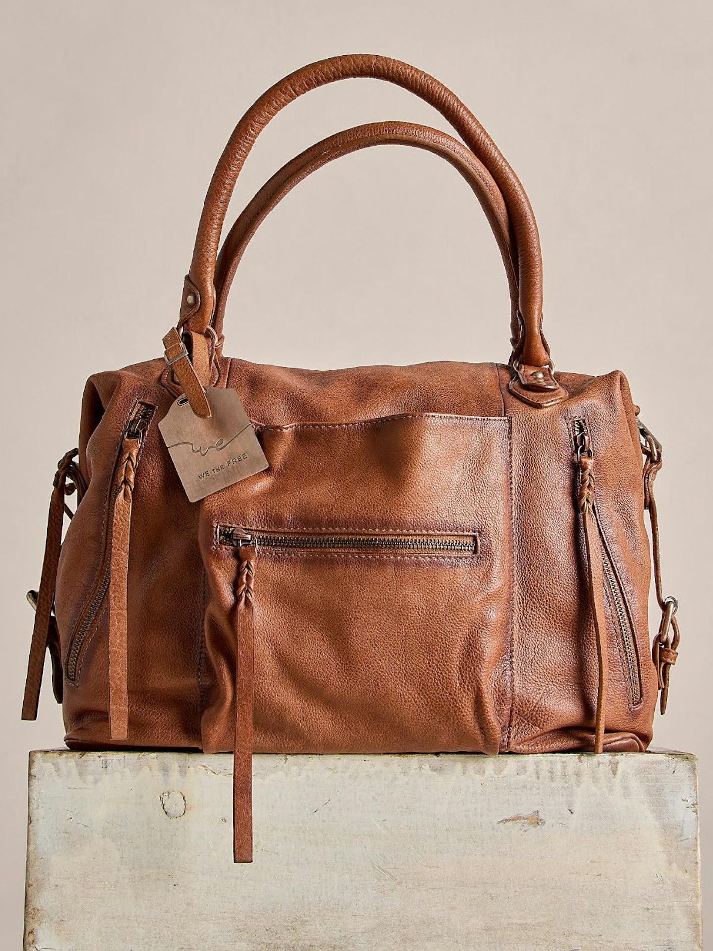 Free People, Emerson Tote Bag - Saddle