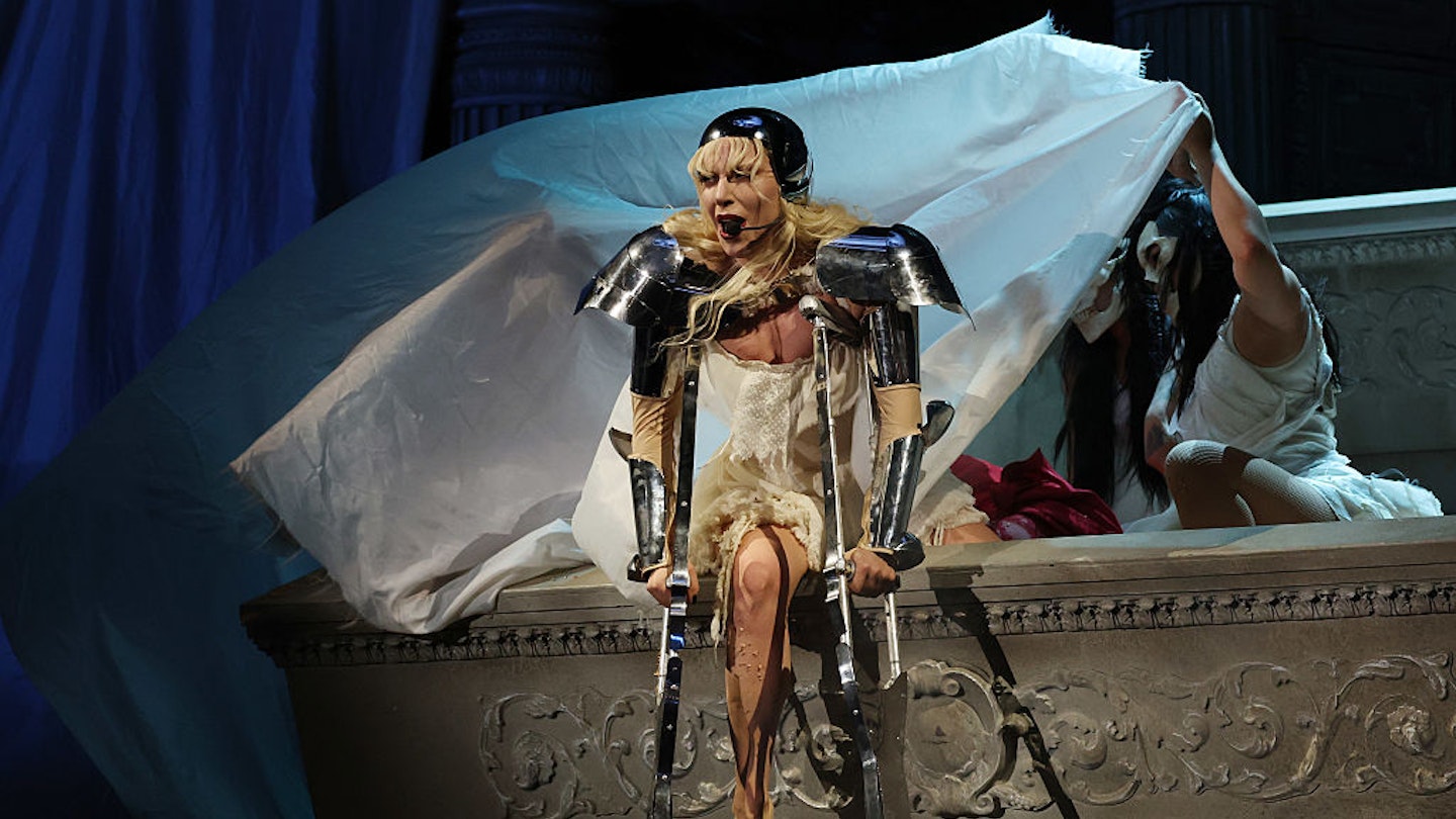 lady gaga wednesday dress Lady Gaga's 'Wednesday' Season 2, Part 2 Debut: Closer Look
