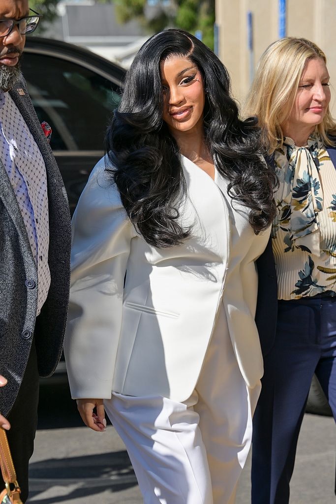 Cardi B arriving at court