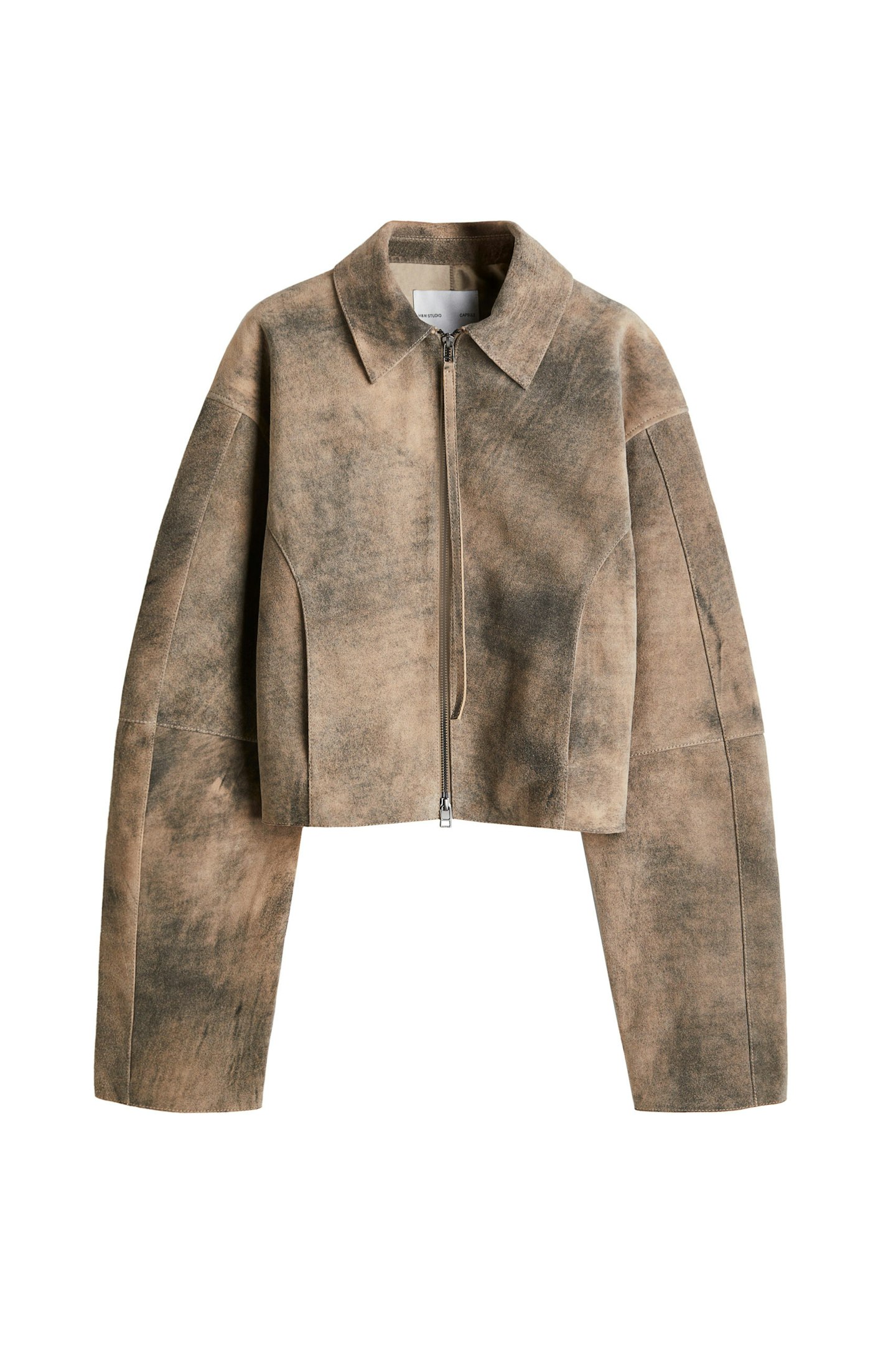 H&M Studio Collection Washed-Look Suede Jacket