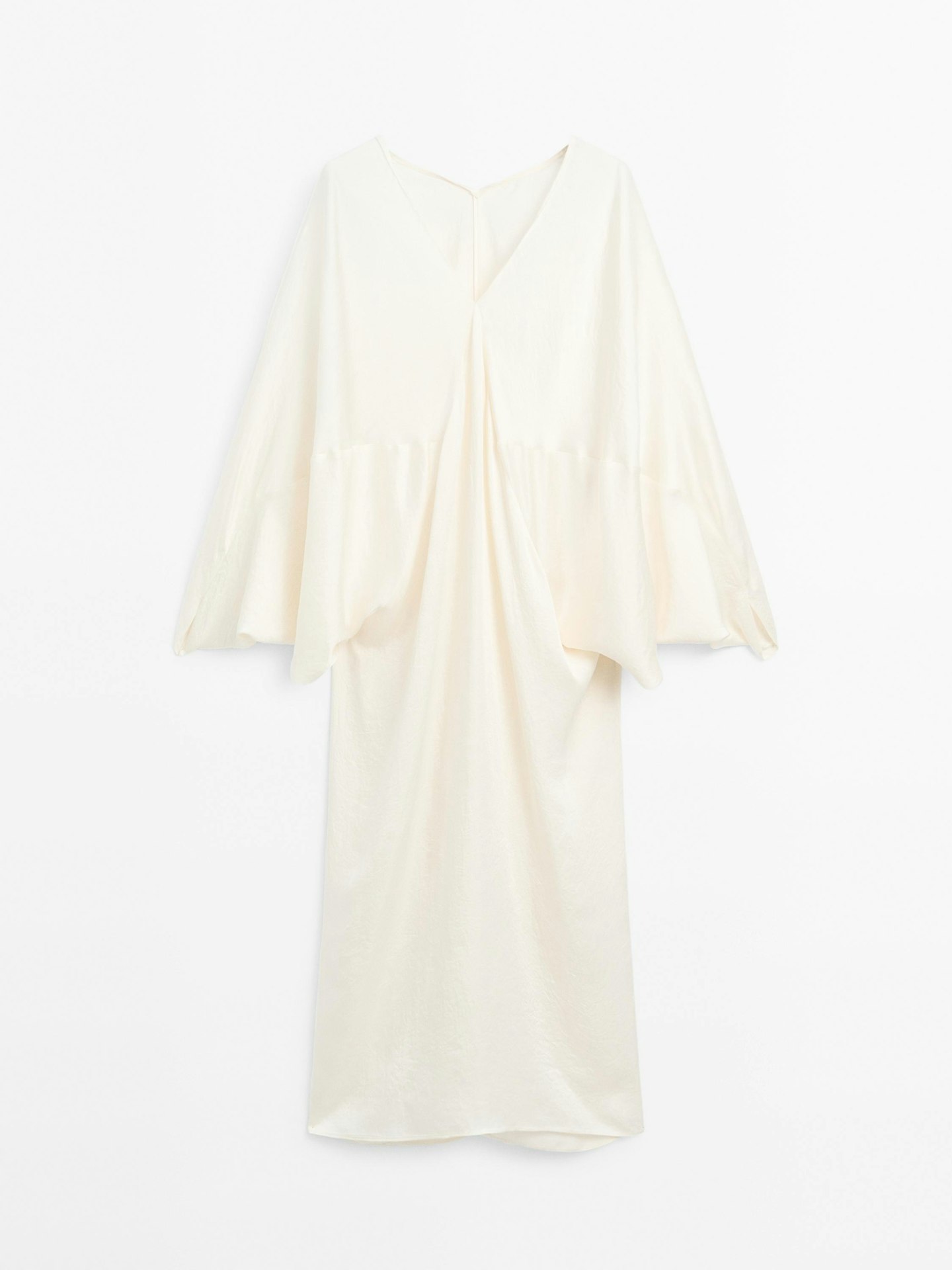 Massimo Dutti, Flowing Satin Kimono Dress