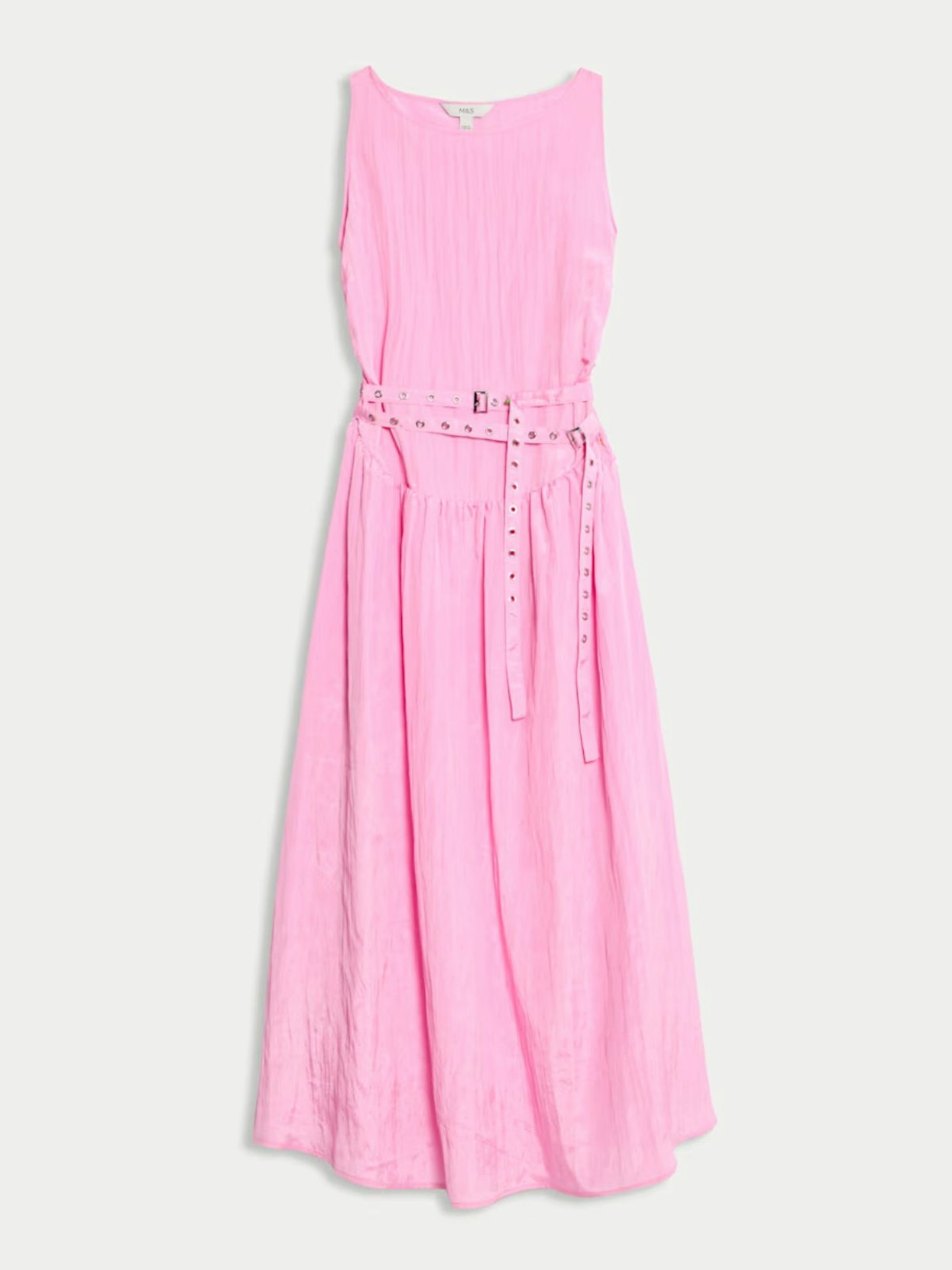 M&S, Belted Midaxi Waisted Dress