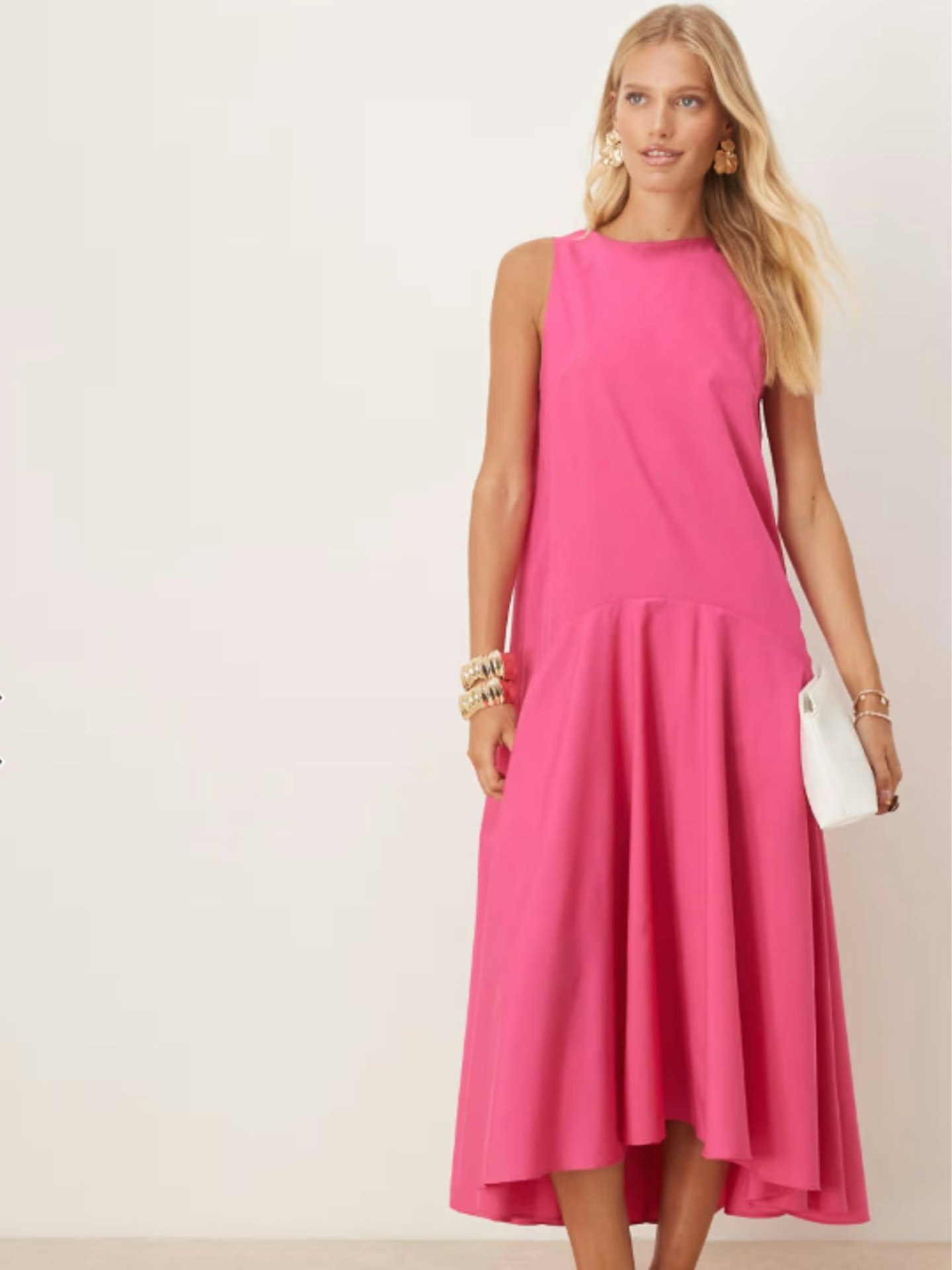 ASOS Design, Sleeveless Drop Waist Maxi Dress