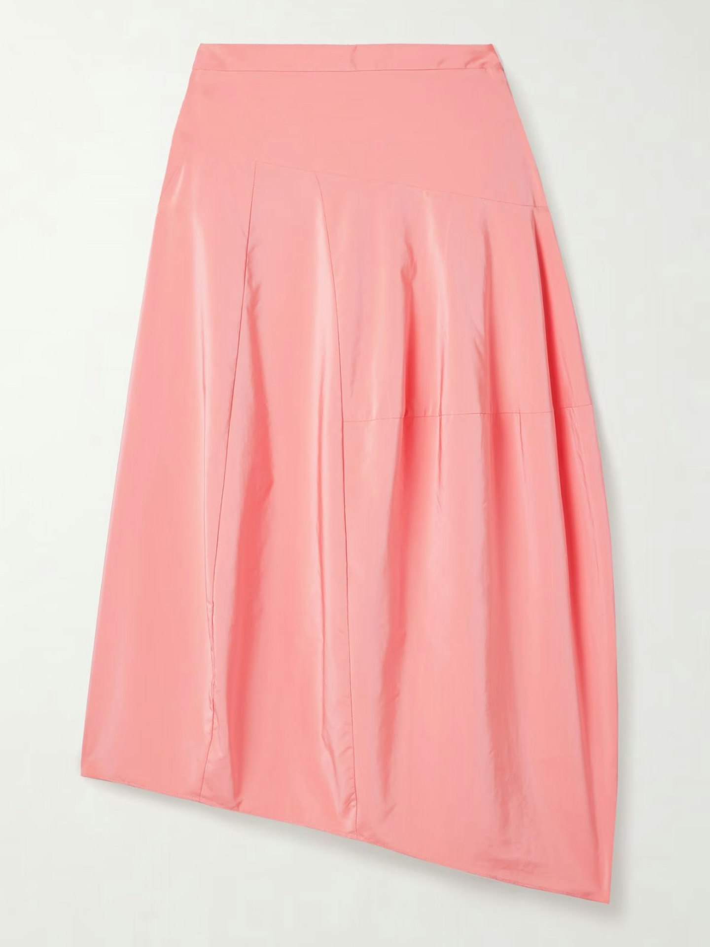 Tibi, Asymmetric Taffeta Midi Skirt