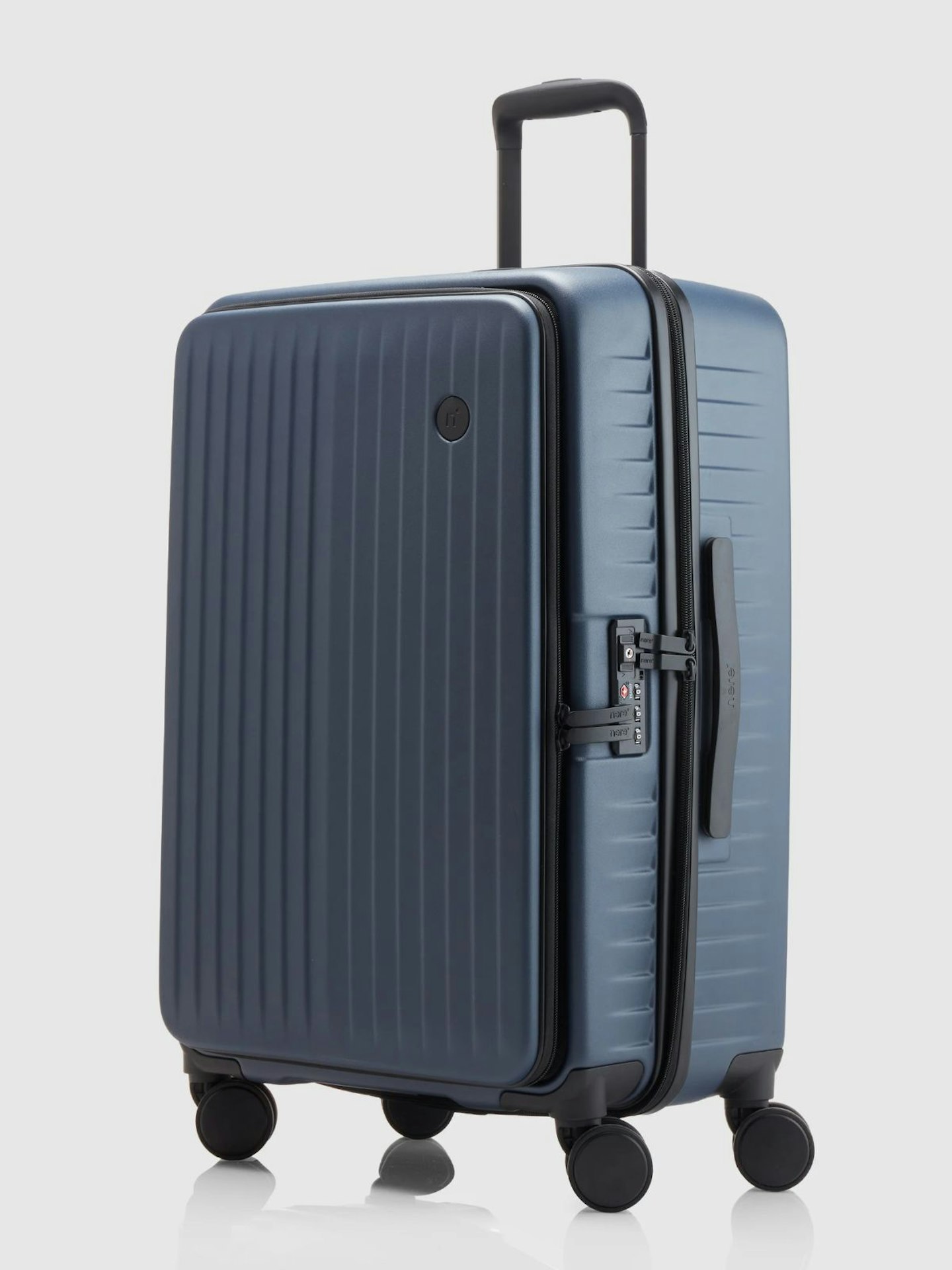 Nere, Venture Dual Open Medium Suitcase - Navy