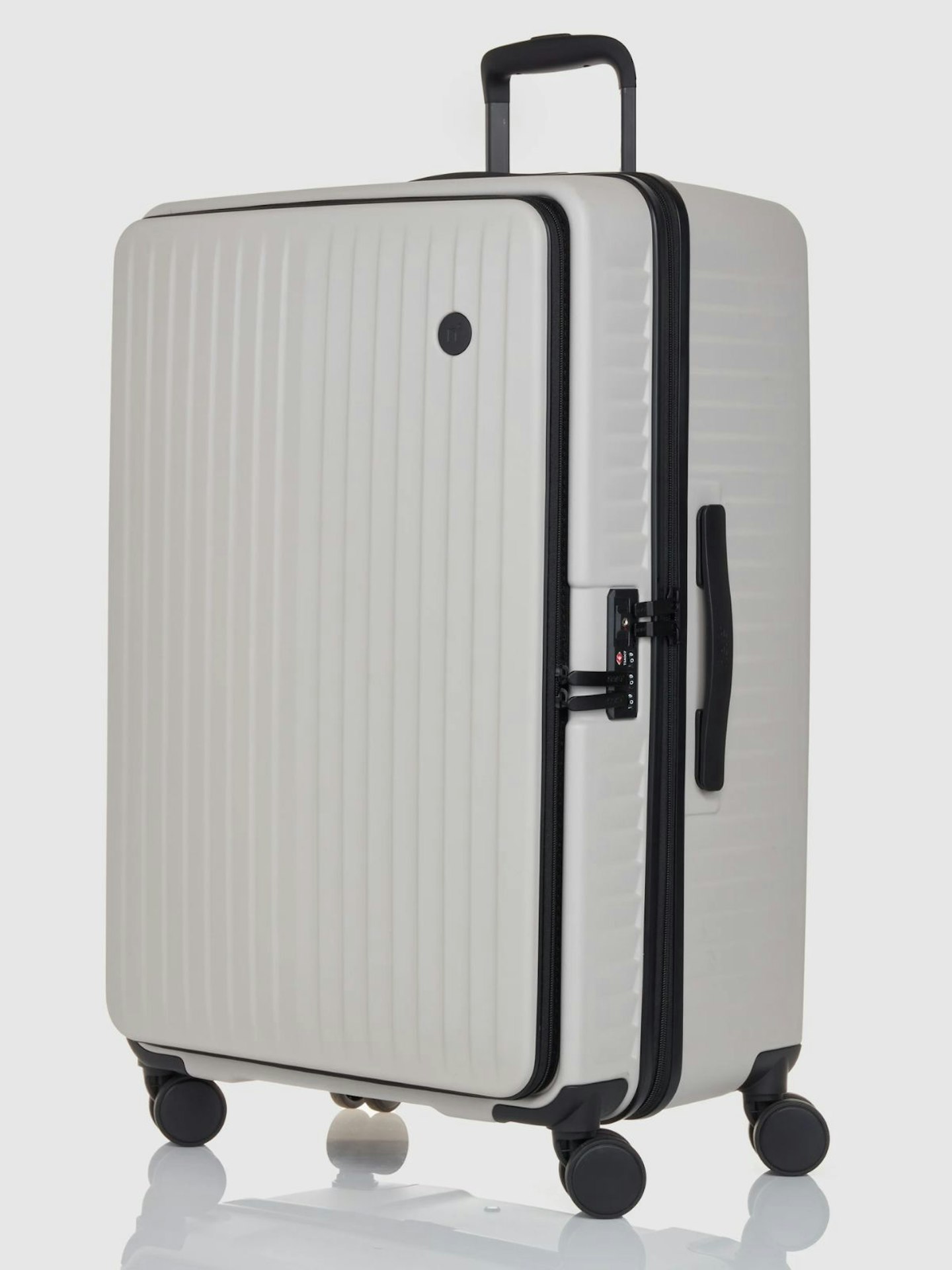 Nere, Venture Dual Open Large Suitcase - Taupe