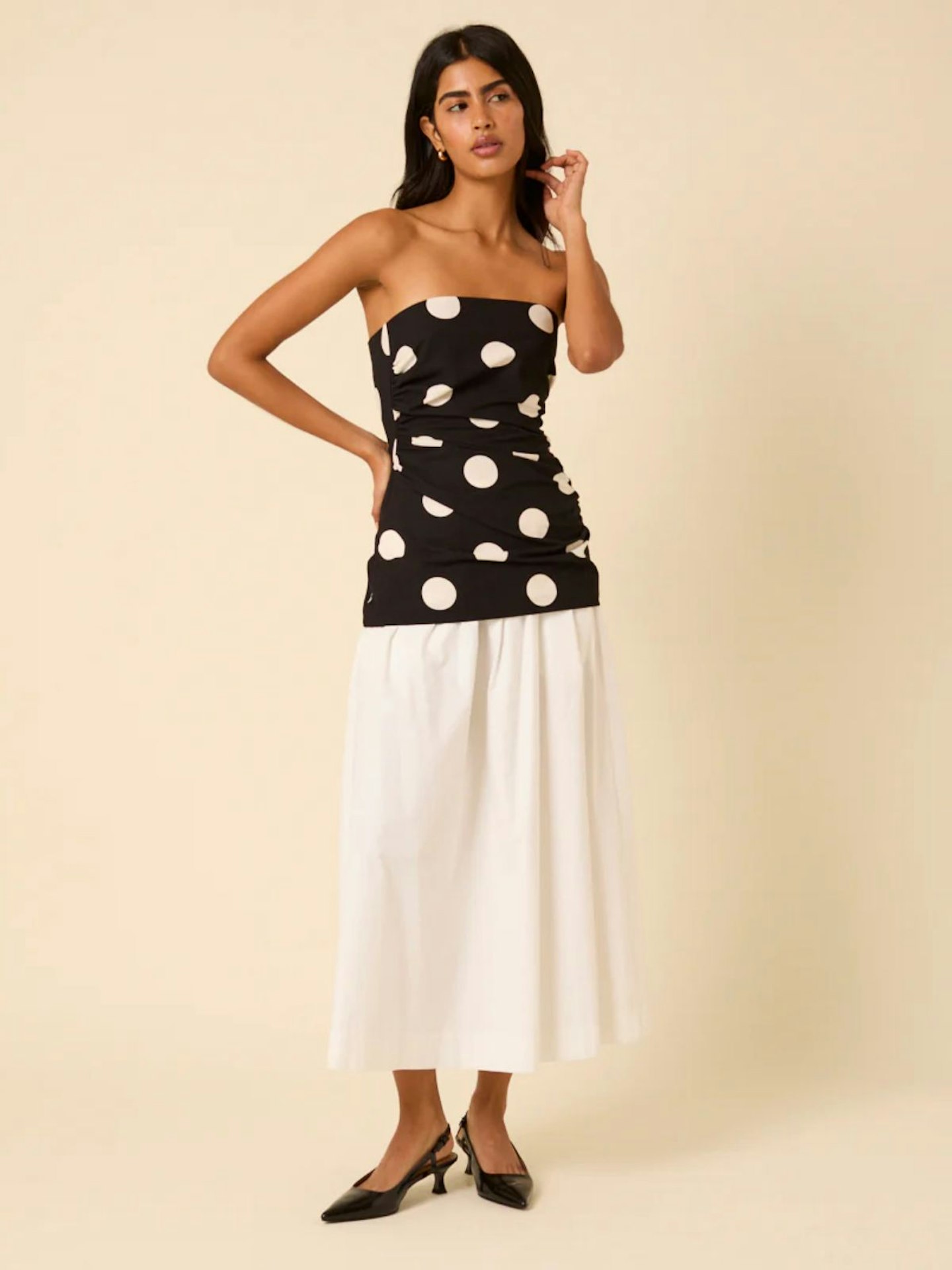 Nobody's Child, Black Polka Dot Bandeau Top