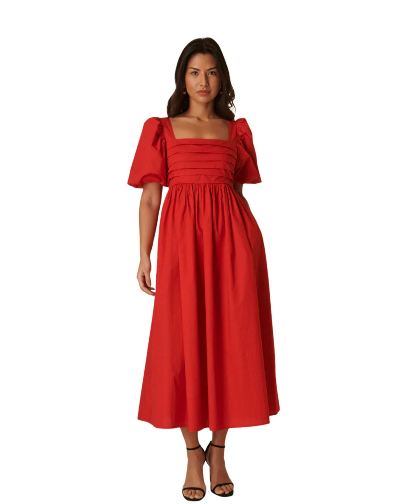 Nobody’s Child Red Nova Midi Dress