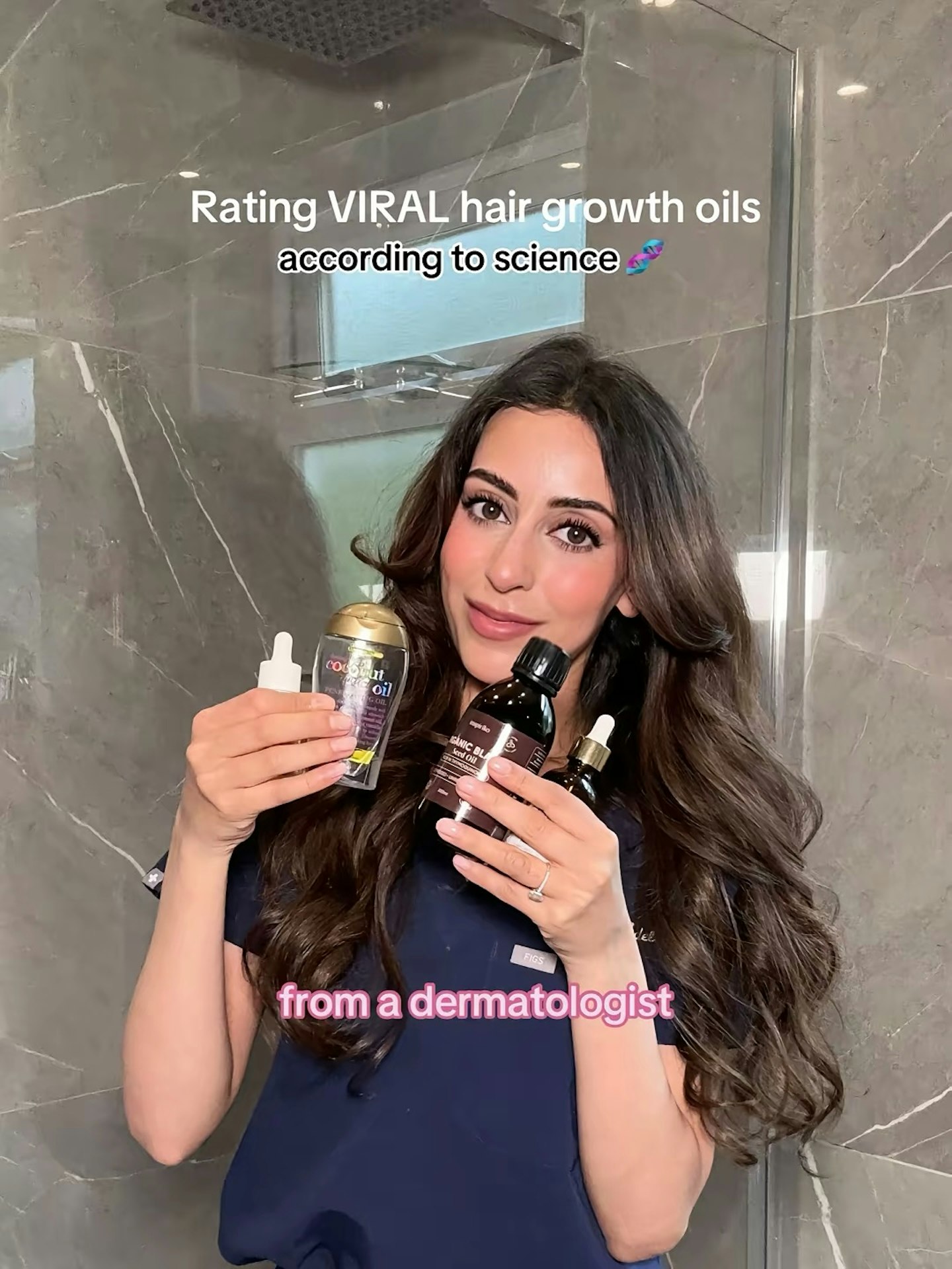 Hair loss specialist and Grazia Beauty Panel member, Dr Aamna Adel, shares the best oils for hair growth on Instagram