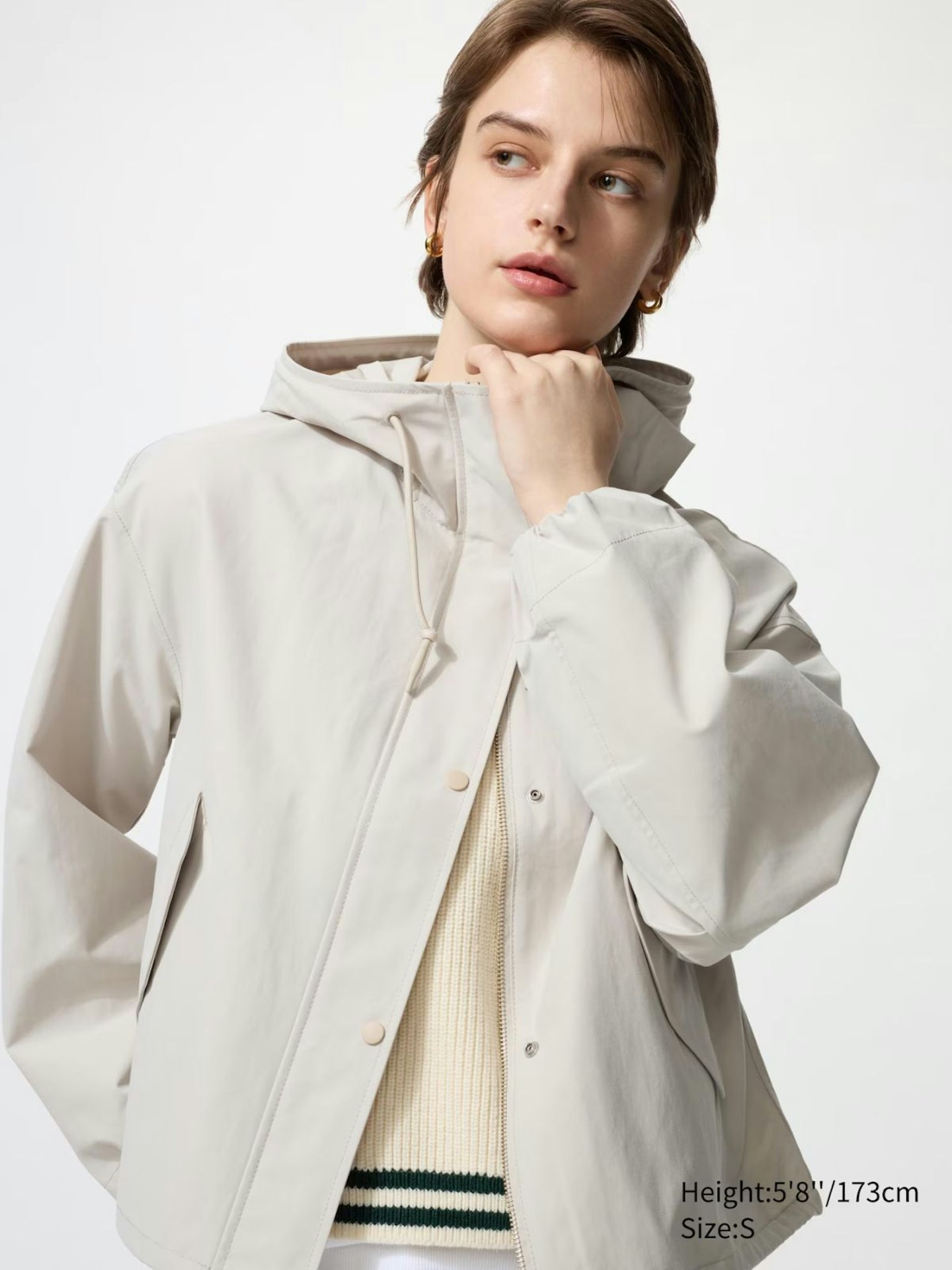 Uniqlo, Cotton Blend Short Parka