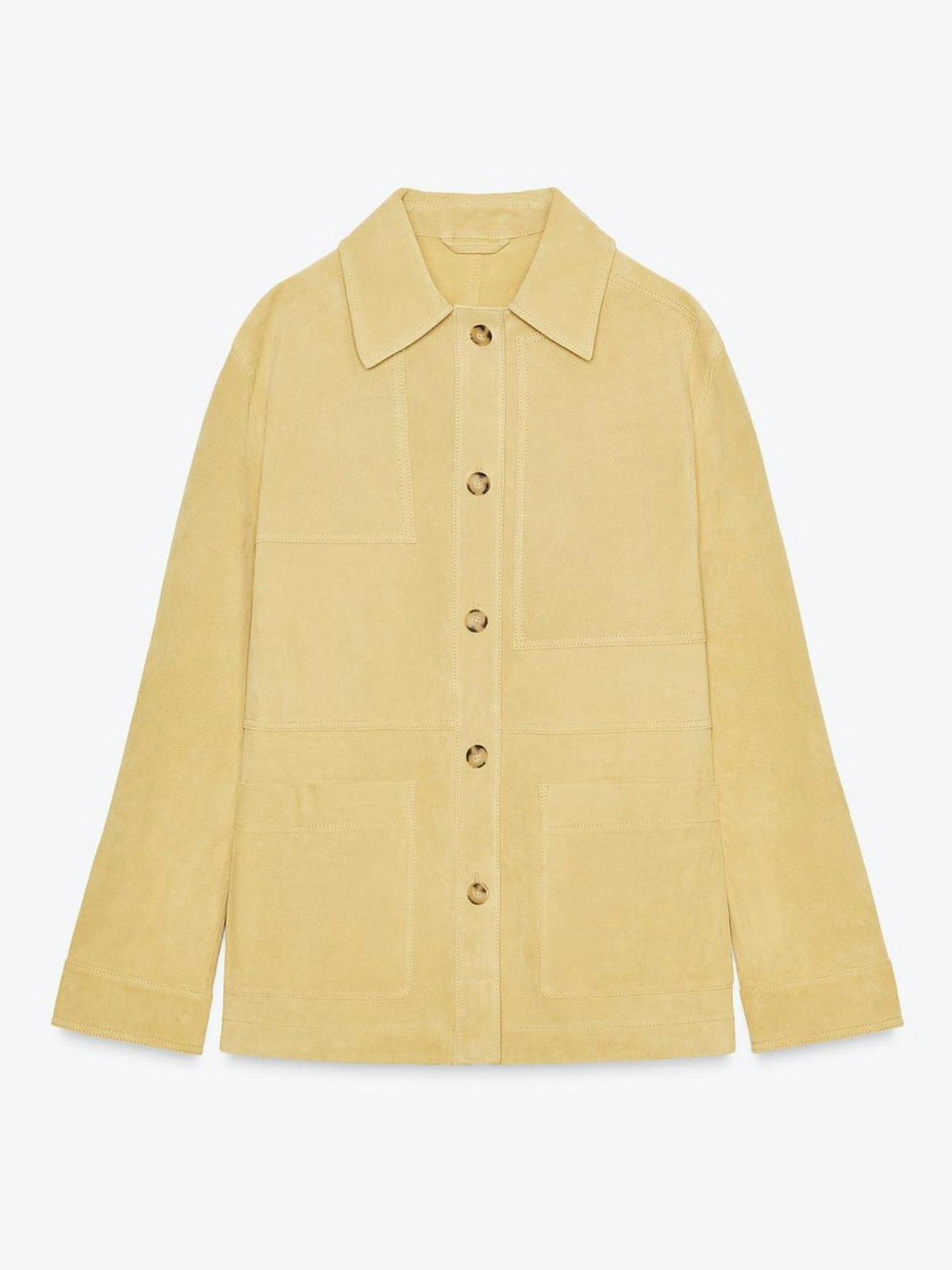 Zara, 100% Suede Leather Jacket