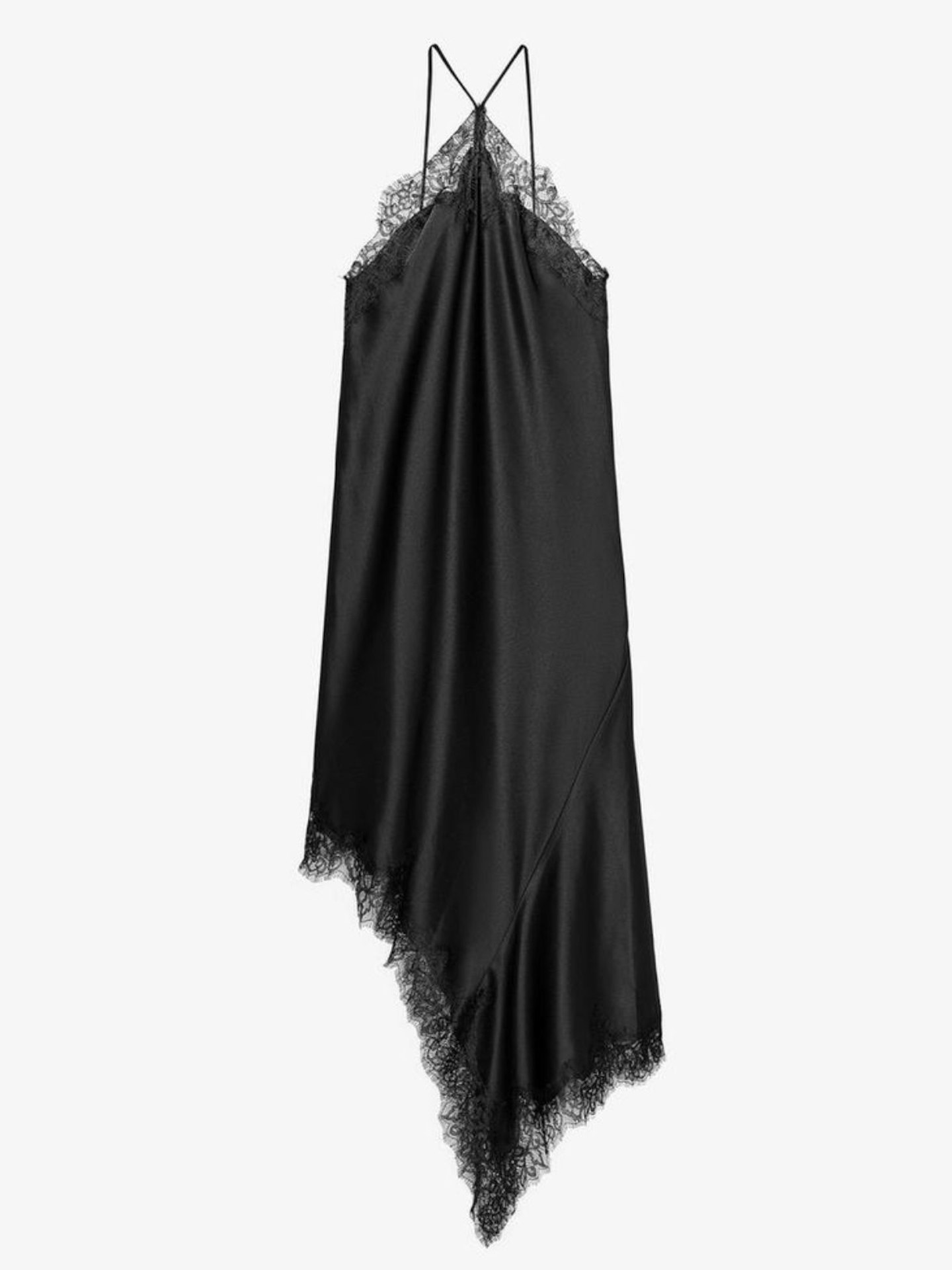 Zara, ZW Collection Satin Lace Dress