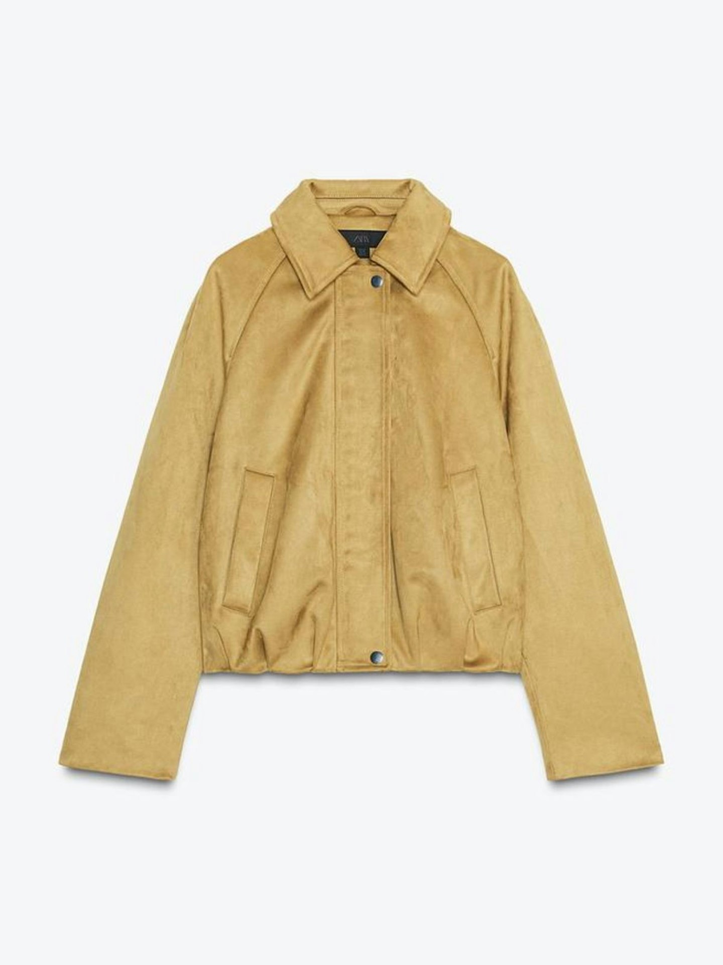 Zara, Faux Suede Bomber Jacket