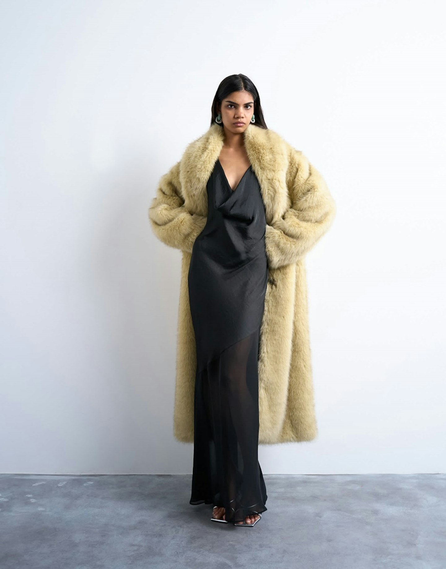 Topshop Cowl Neck Dress 