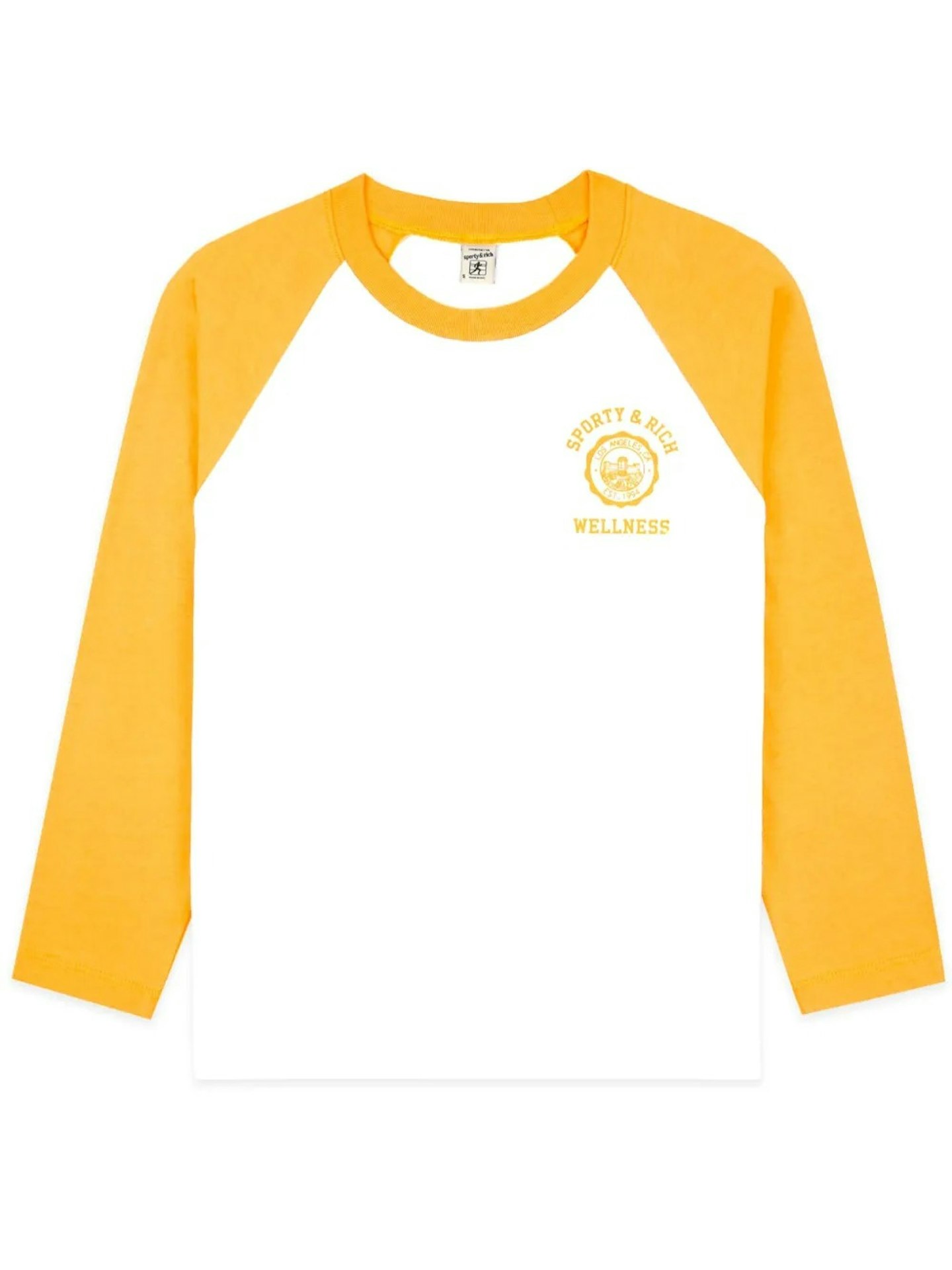 Sporty And Rich, Emblem Baseball Cotton T-shirt