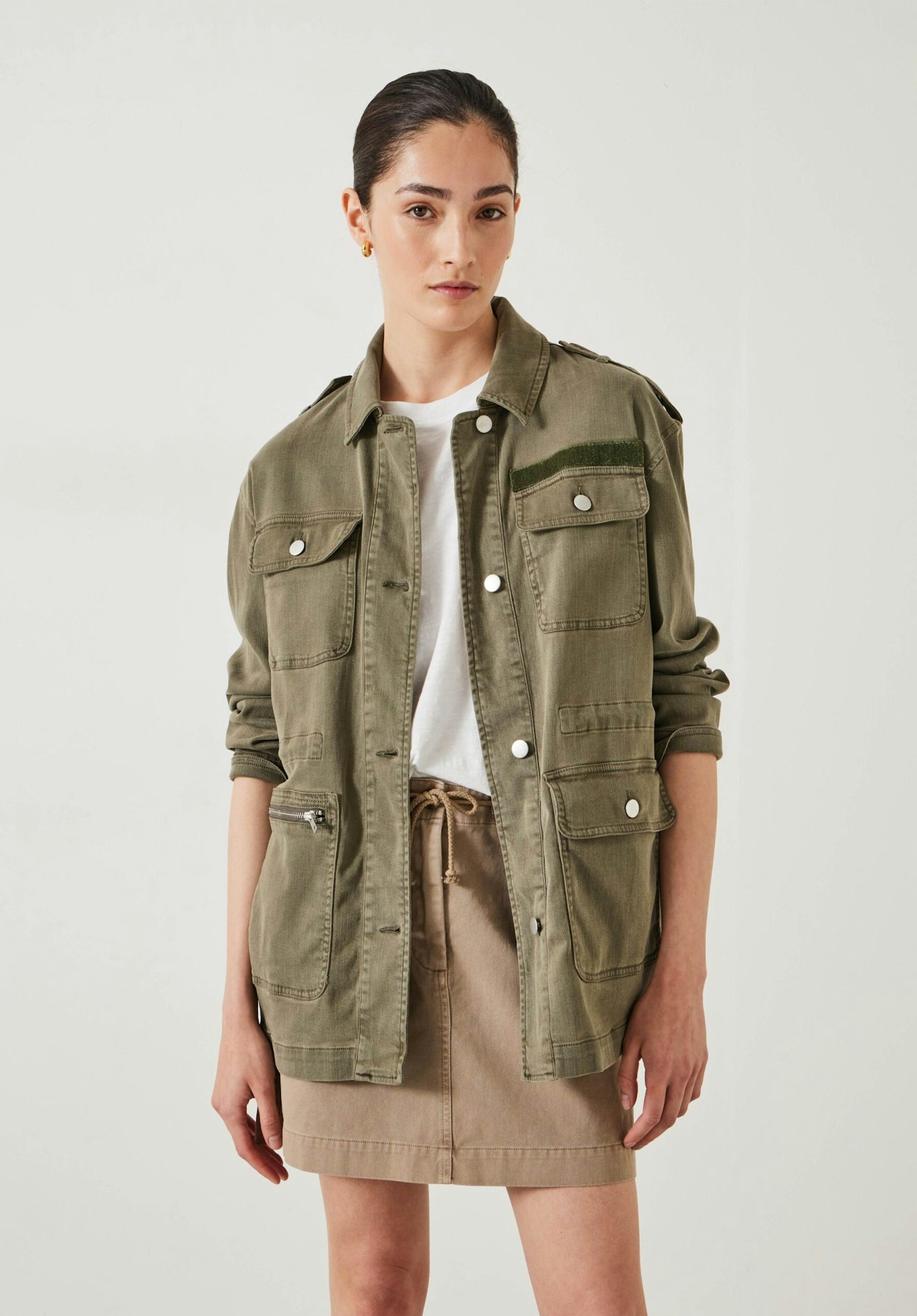 HUSH, Eloise Relaxed Utility Jacket