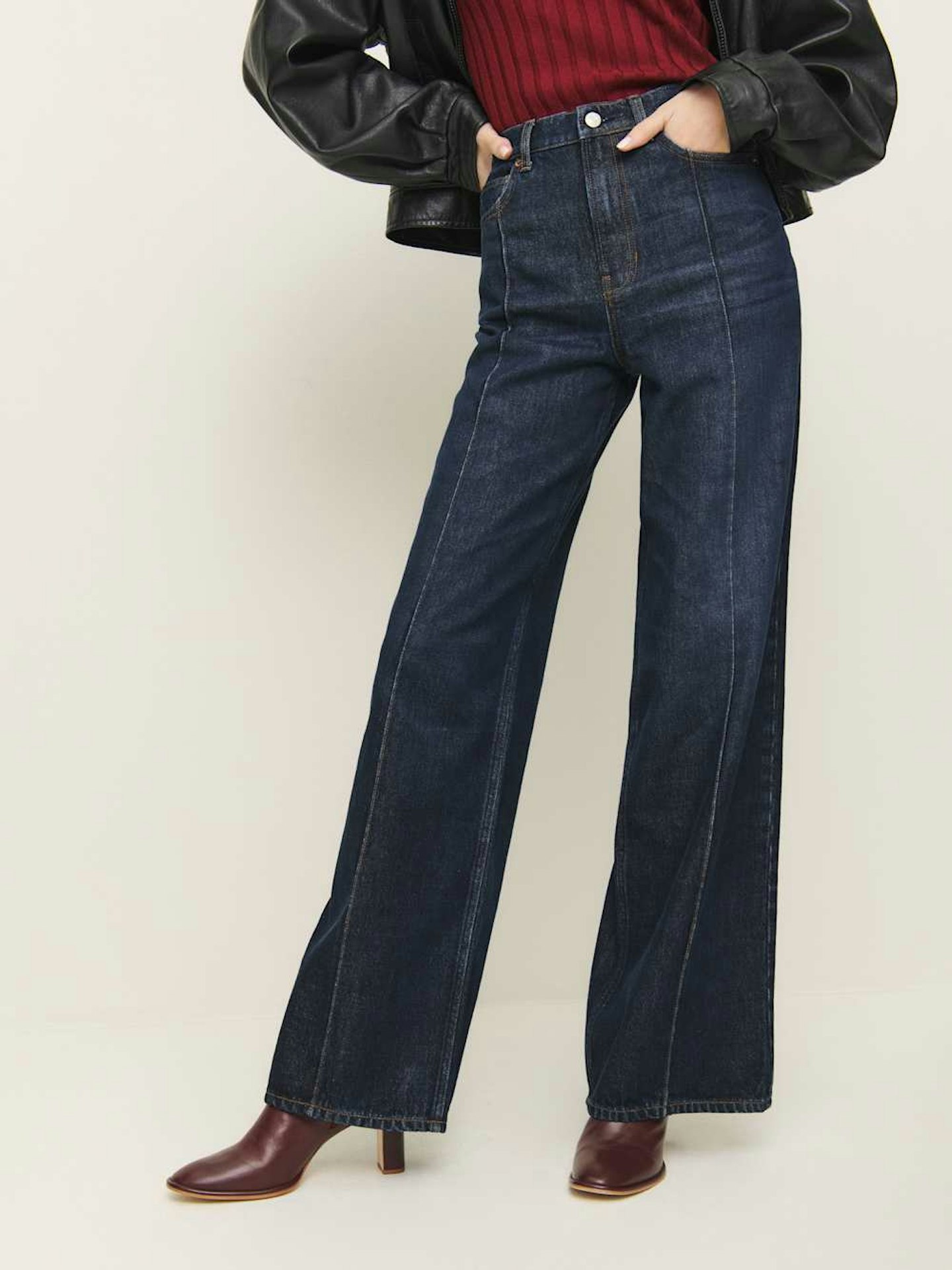 Jessica Alba’s Cary High Rise Slouchy Wide Leg Jeans
