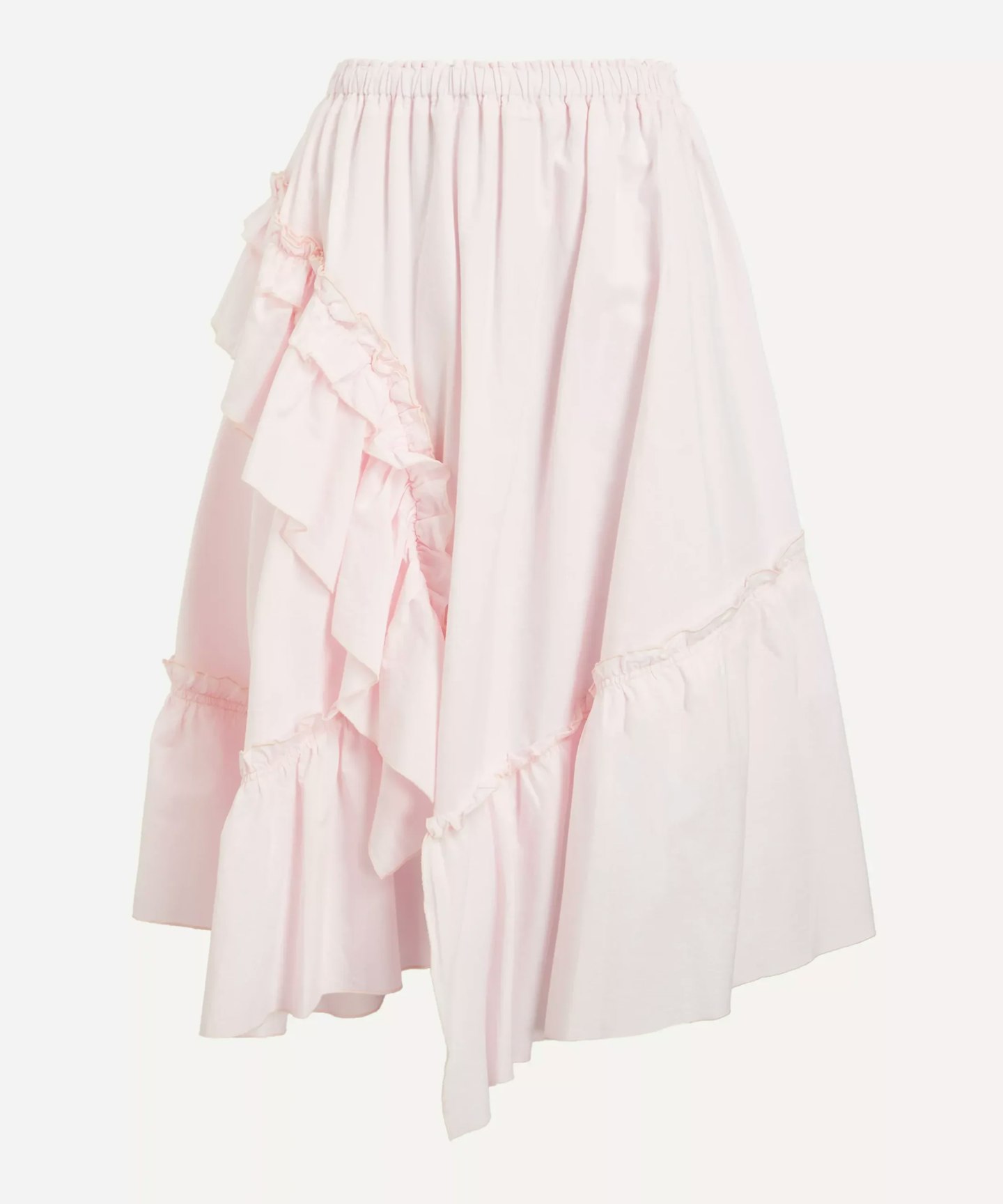YMC pink midi skirt