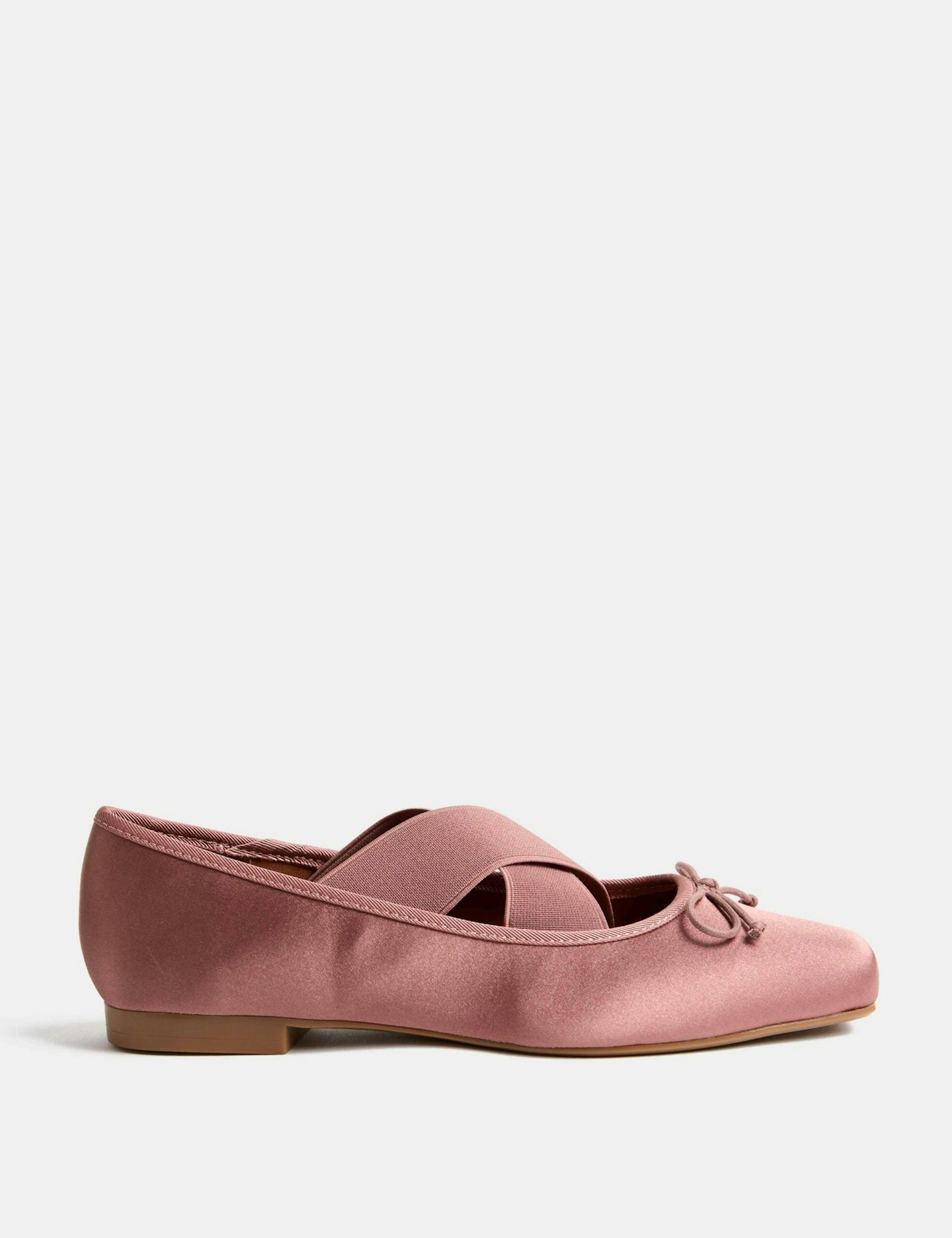M&S, Satin Strappy Flat Ballet Pumps