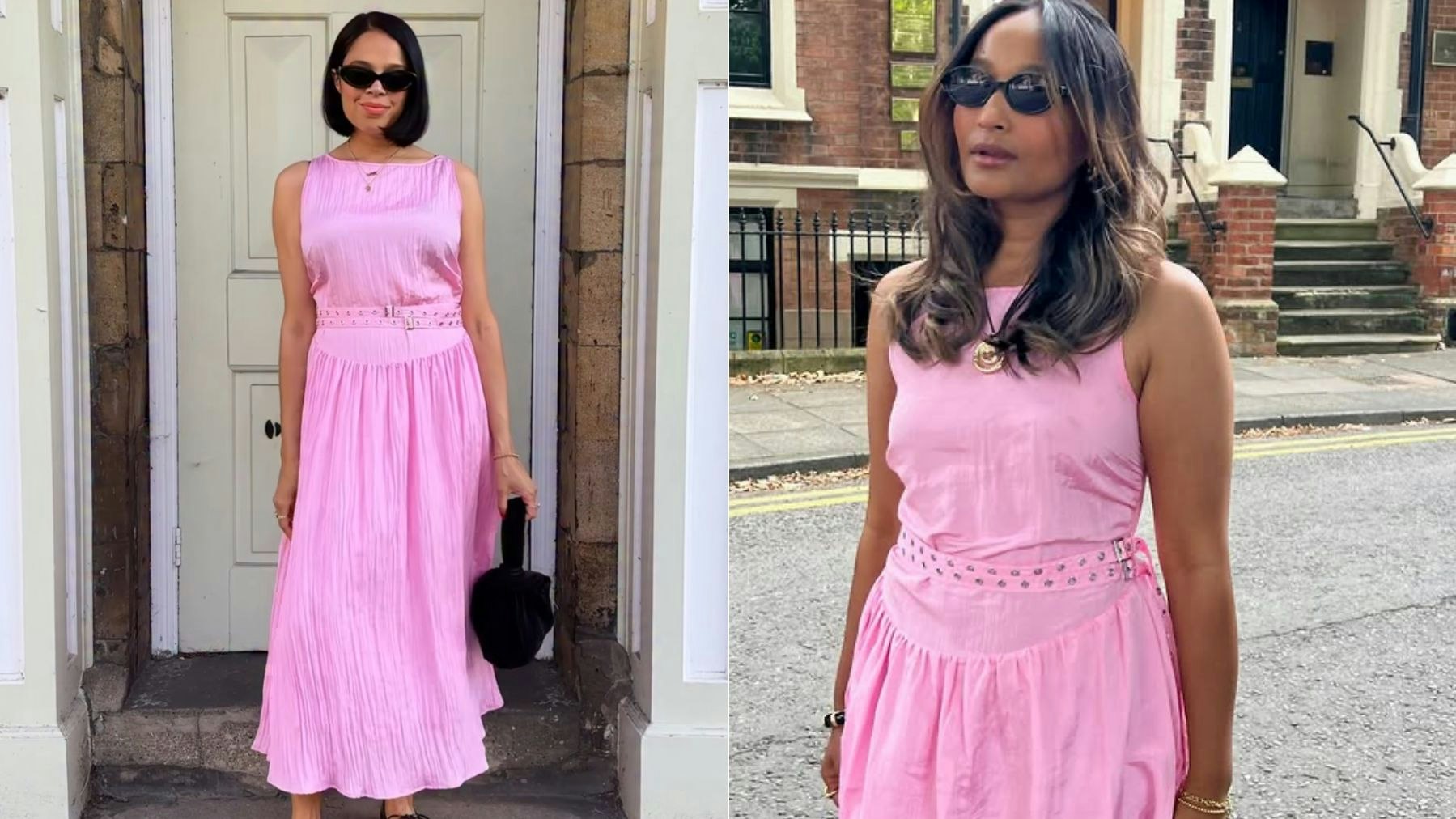 m and s pink dress I finally managed to get my hands on the M&S viral pink dress