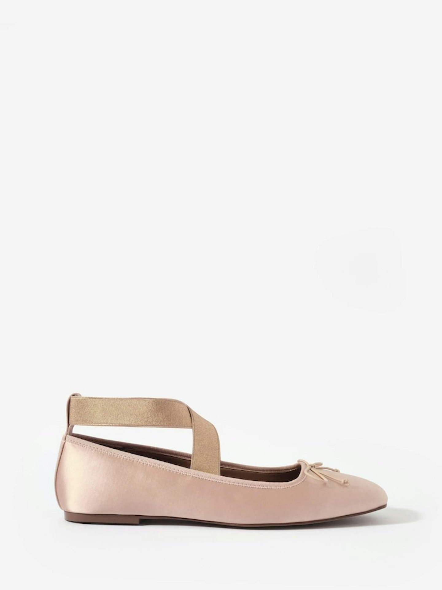 Mint Velvet, Pink Kallie Strappy Ballet Flats