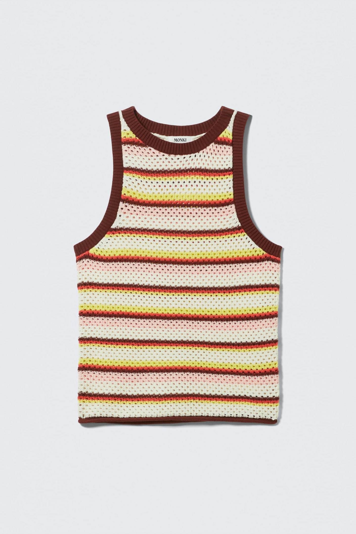 Monki, Open-Knit Cotton Tank Top