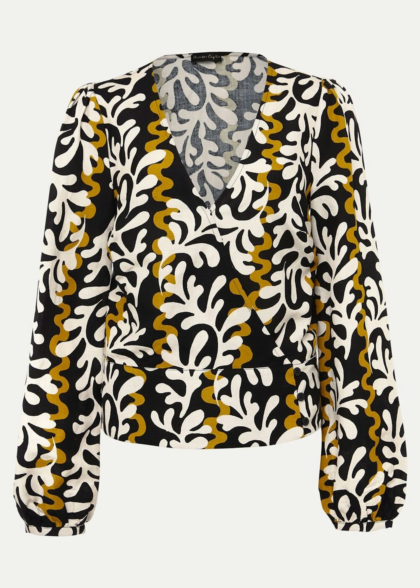 Phase Eight, Vienna Linen Wrap Blouse